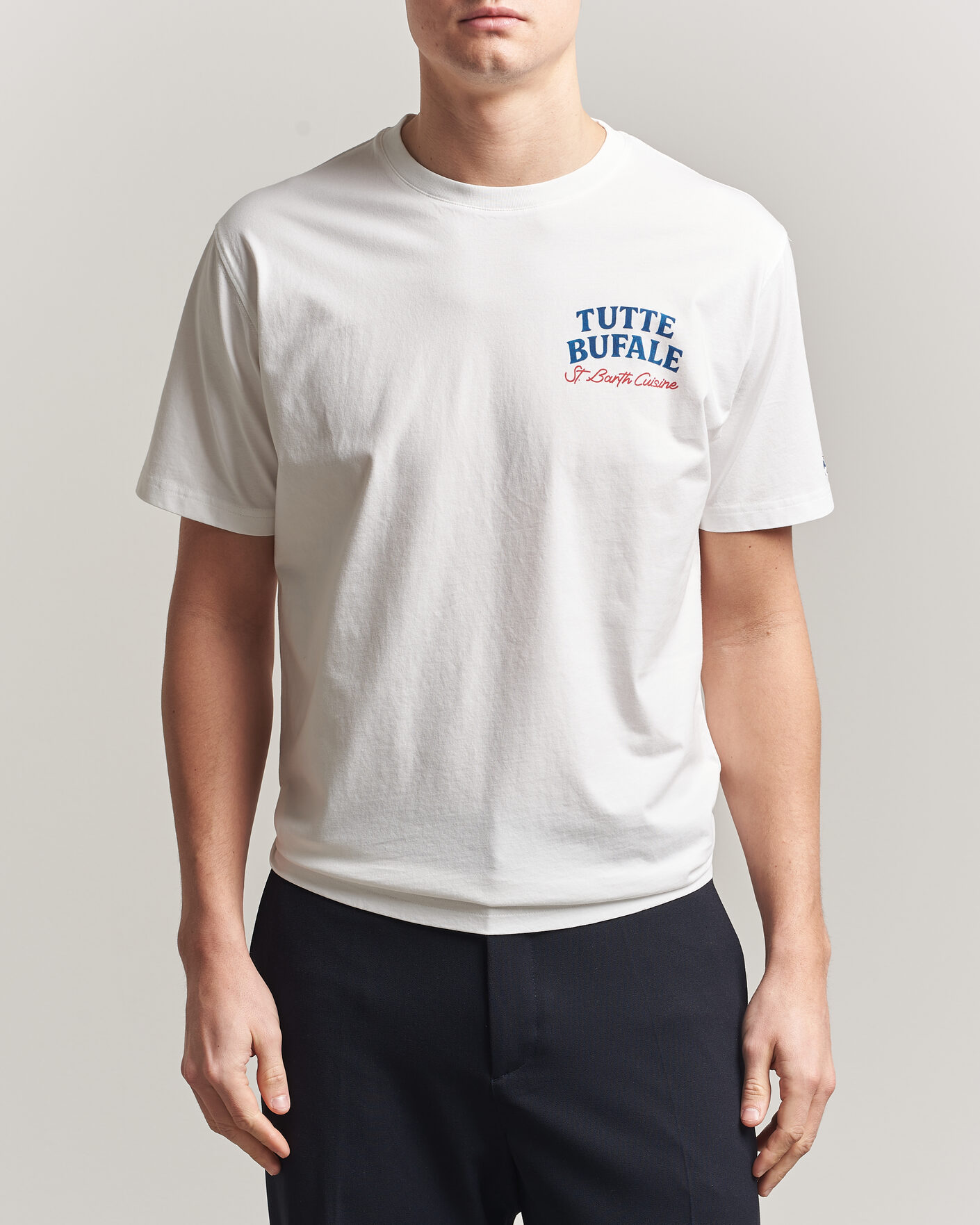 Herr | T-Shirts | MC2 Saint Barth | Back Printed Cotton T-Shirt Bufale