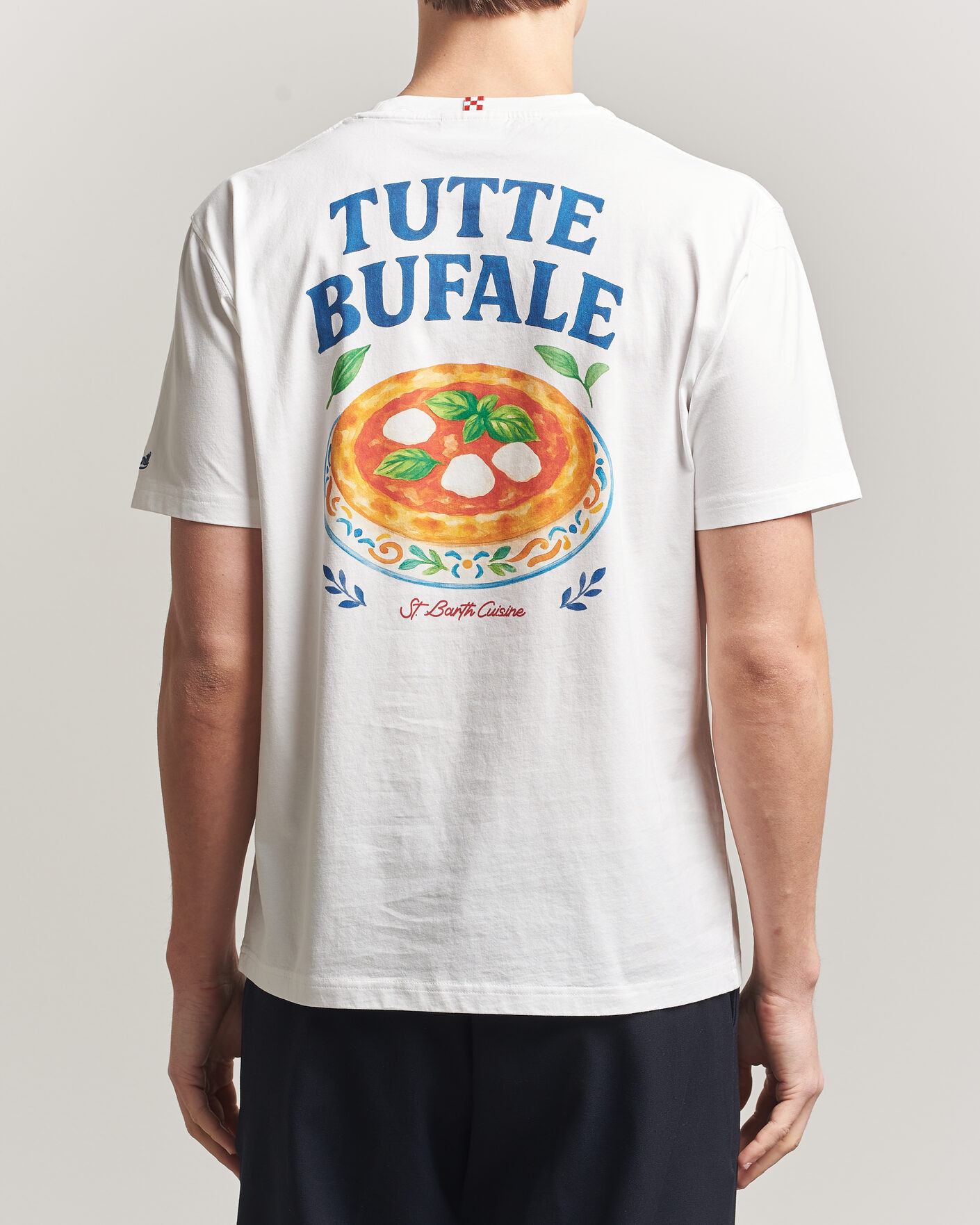 Herr | T-Shirts | MC2 Saint Barth | Back Printed Cotton T-Shirt Bufale