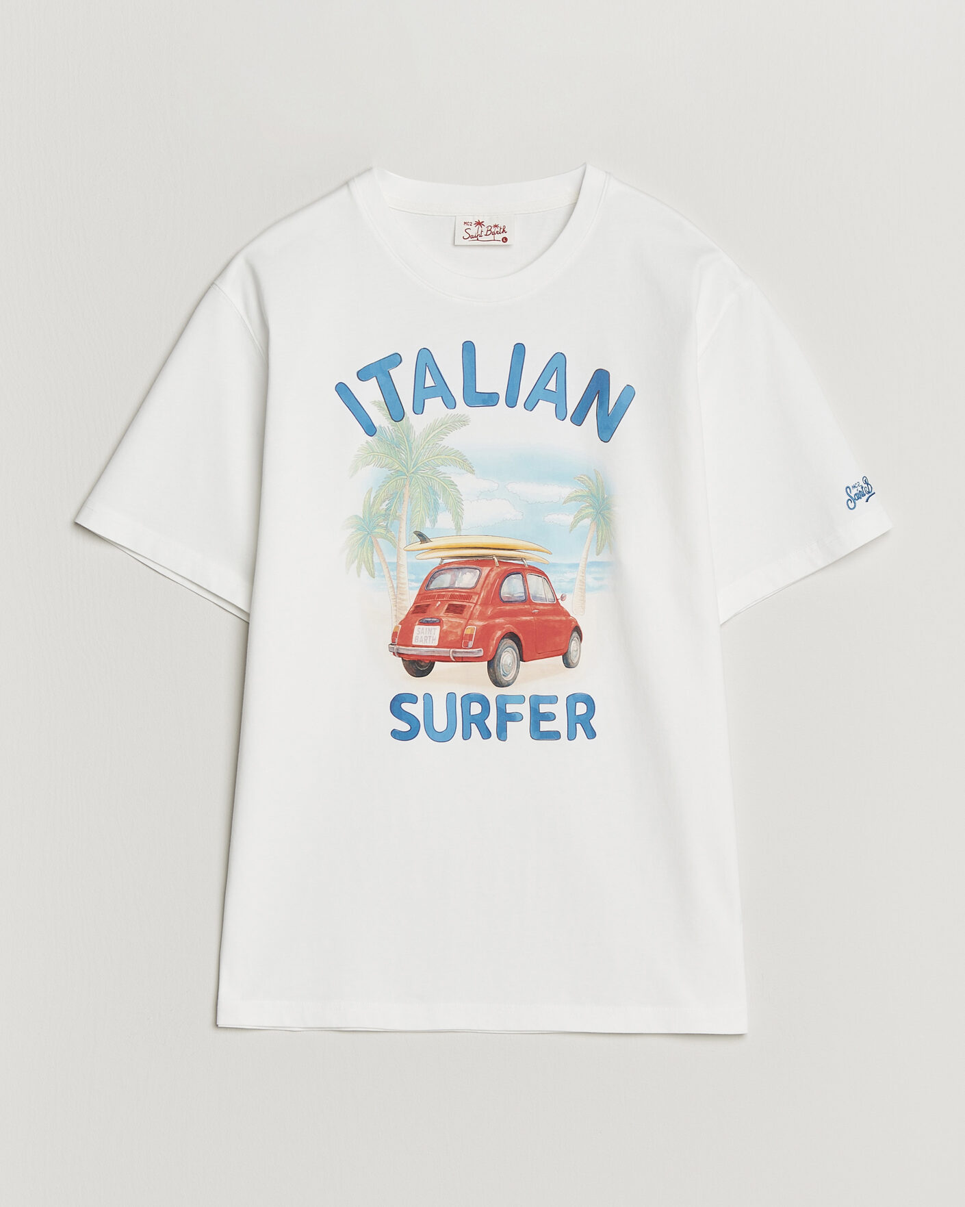 Herr | T-Shirts | MC2 Saint Barth | Printed Cotton T-Shirt Italian Surfer