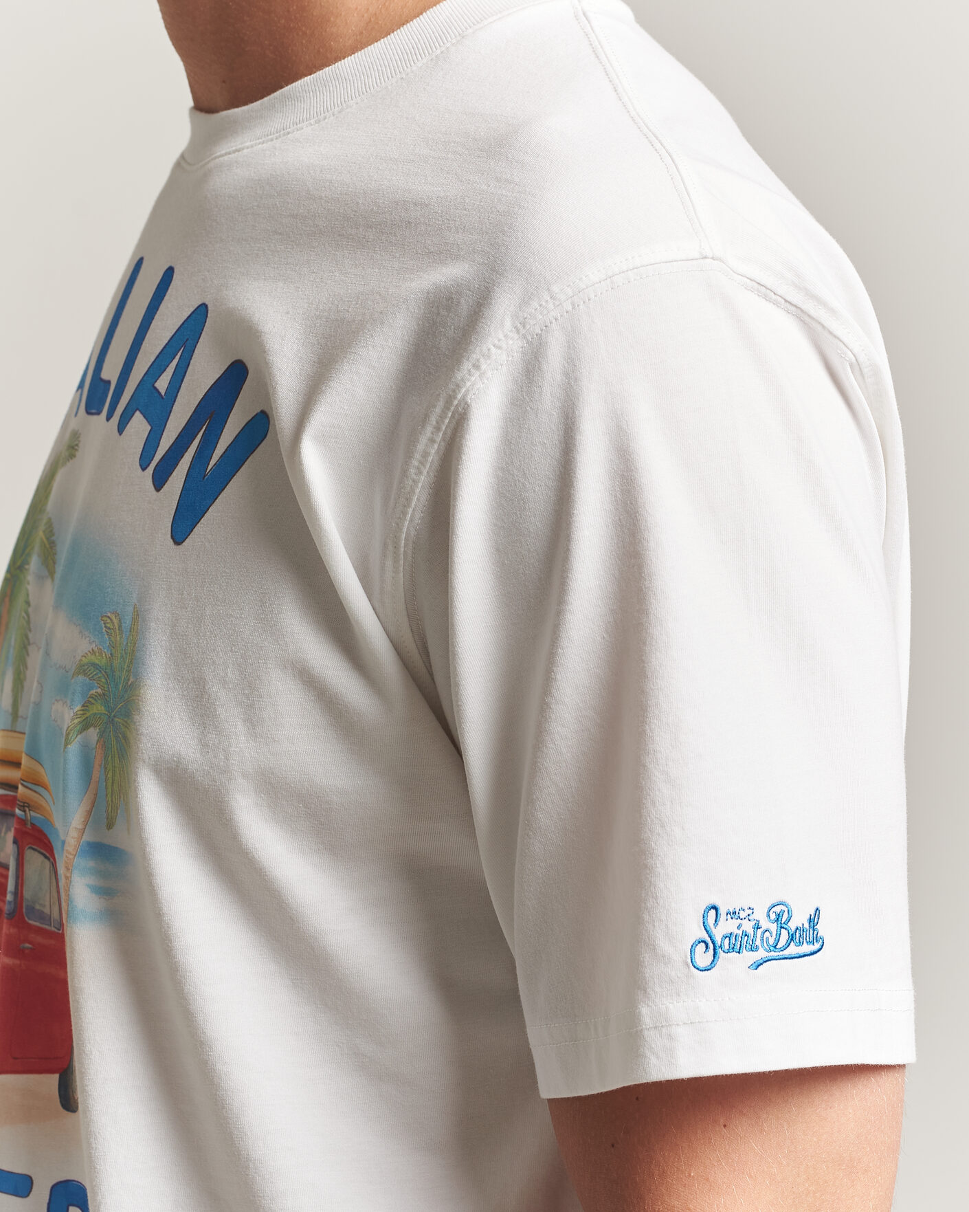 Herr | T-Shirts | MC2 Saint Barth | Printed Cotton T-Shirt Italian Surfer
