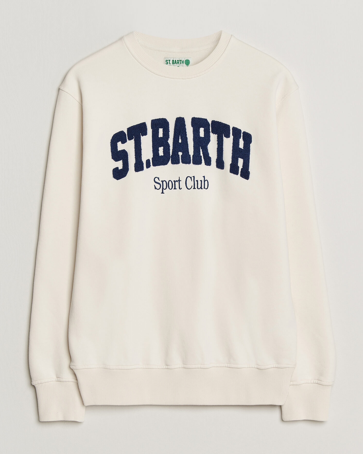 Herr | Tröjor | MC2 Saint Barth | Terry Cotton Logo Sweatshirt Off White