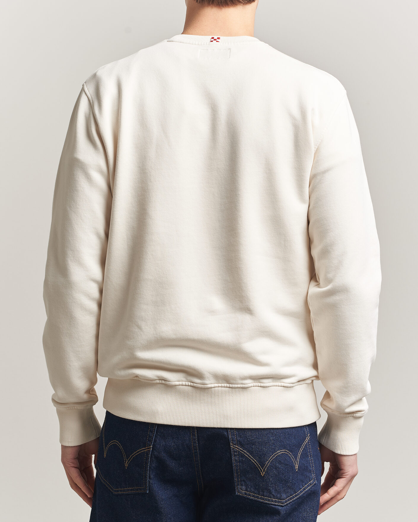 Herr | Tröjor | MC2 Saint Barth | Terry Cotton Logo Sweatshirt Off White