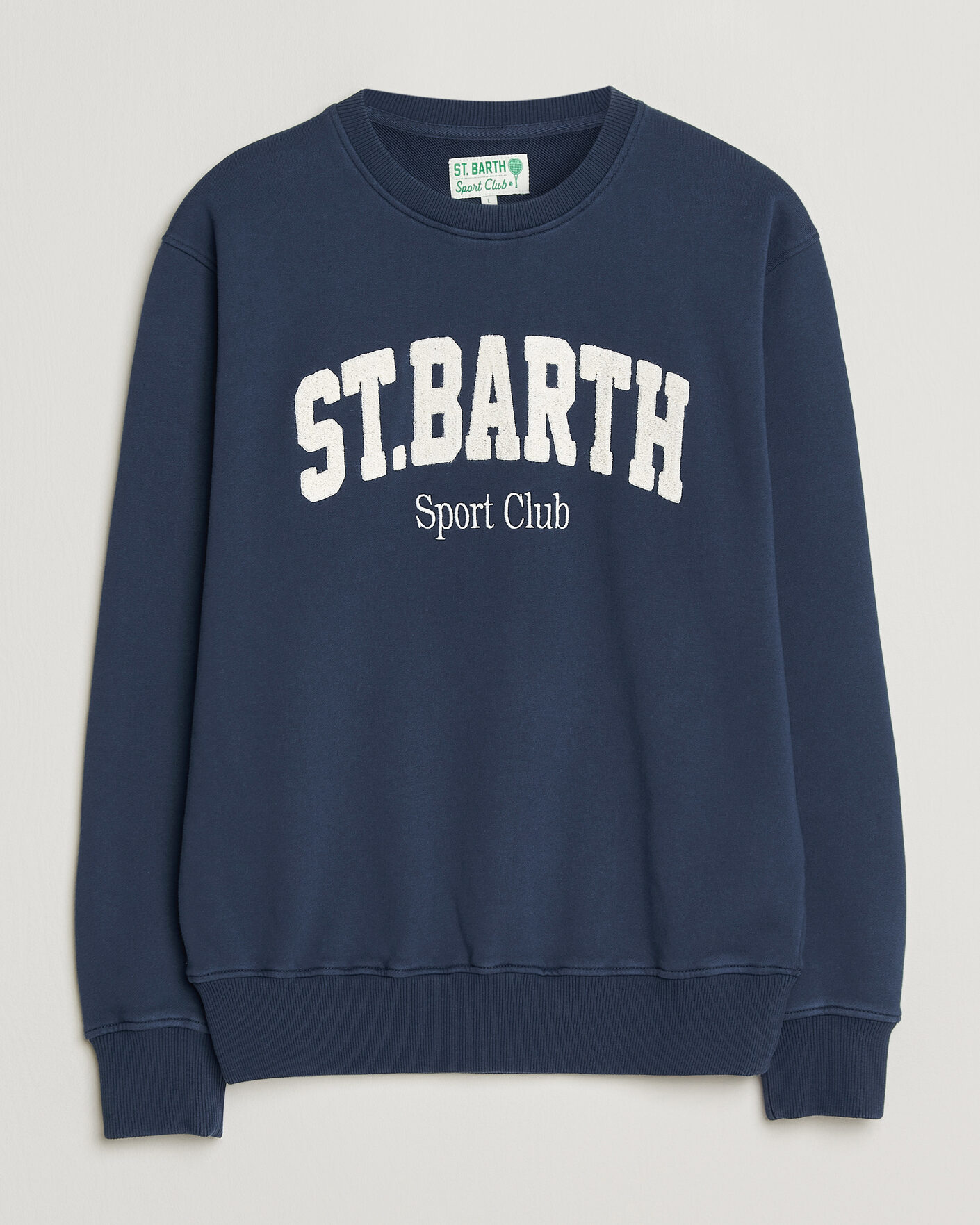 Herr | Tröjor | MC2 Saint Barth | Terry Cotton Logo Sweatshirt Navy