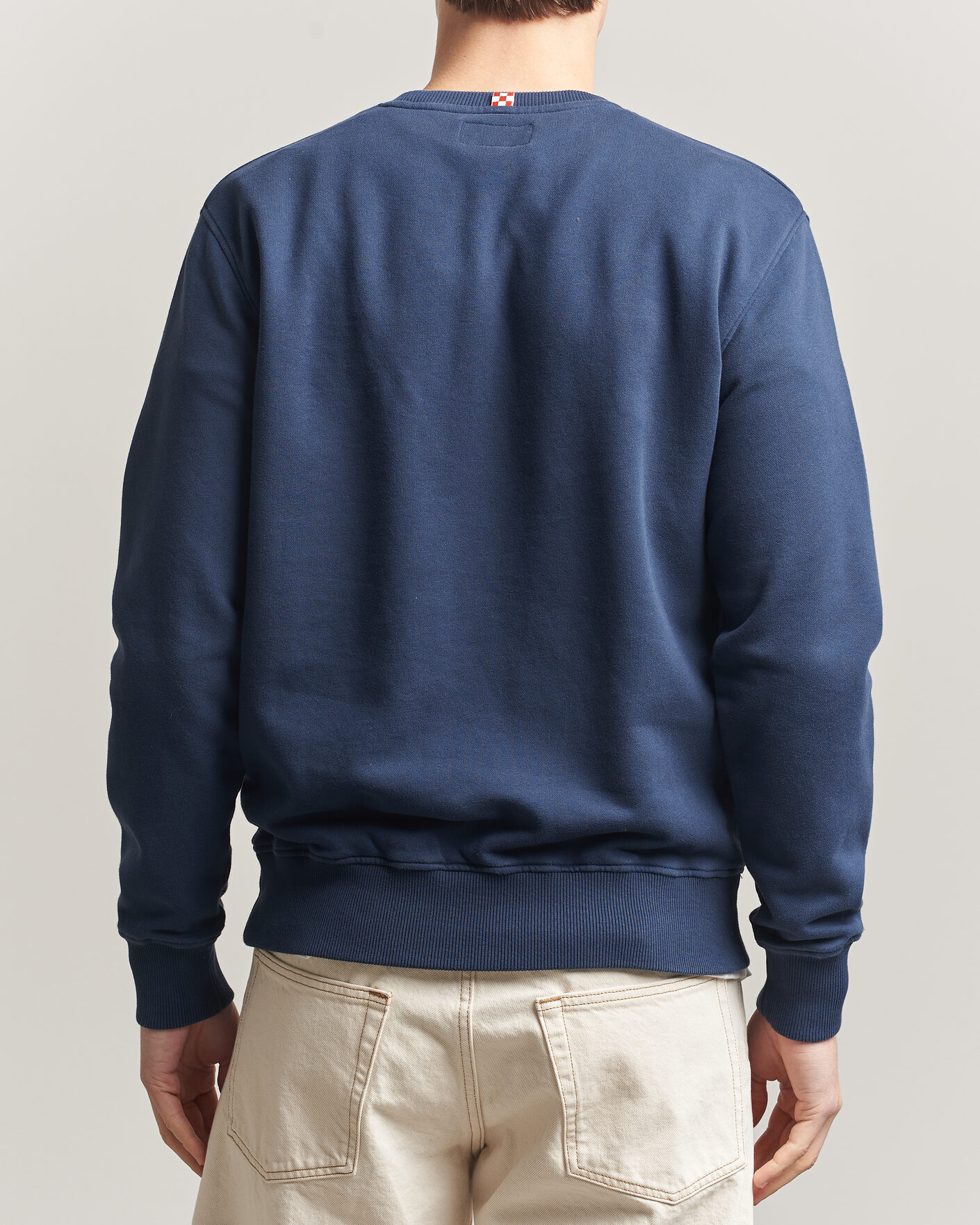 Herr | Tröjor | MC2 Saint Barth | Terry Cotton Logo Sweatshirt Navy