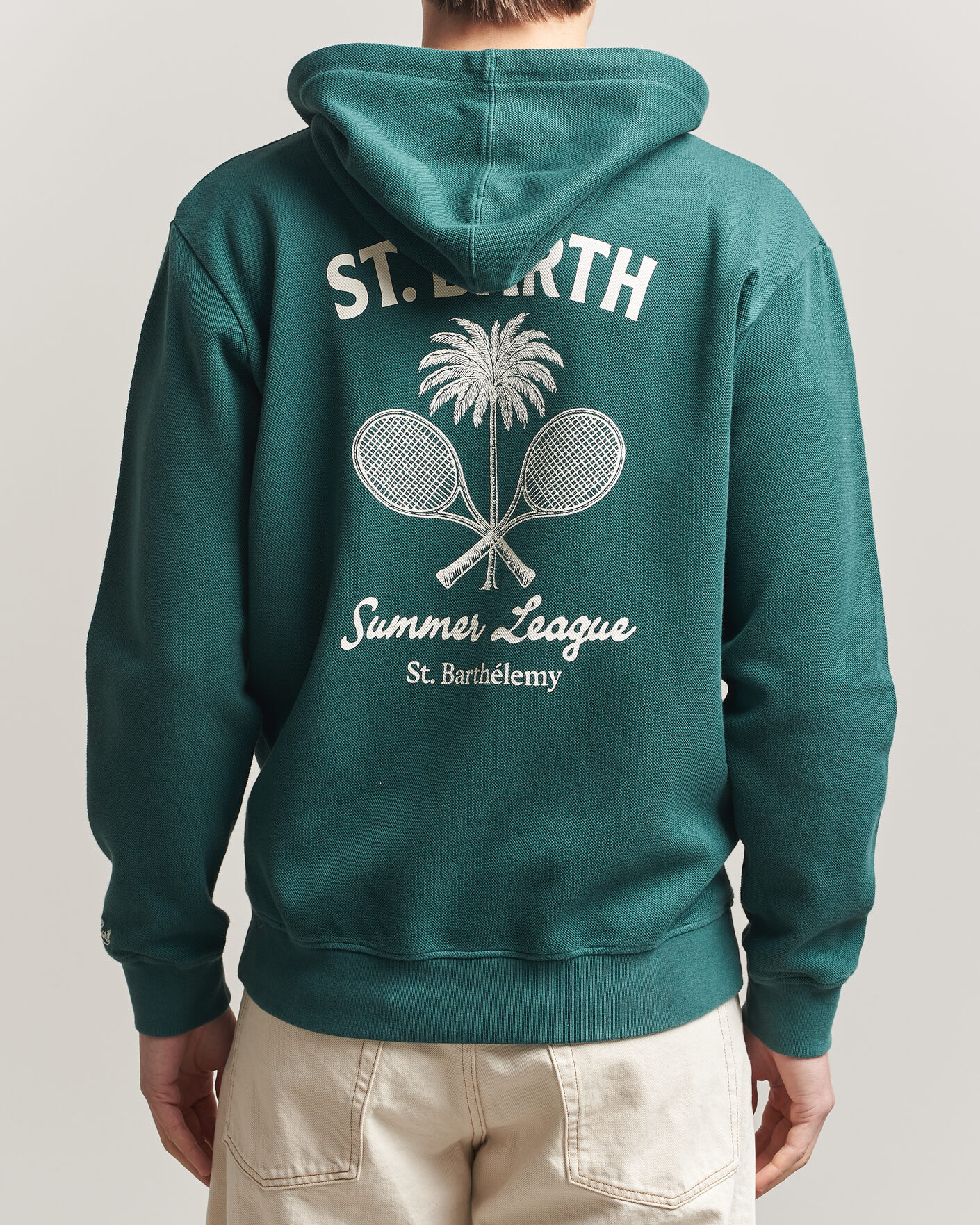 Herr | Tröjor | MC2 Saint Barth | Back Printed Hoodie Tennis League