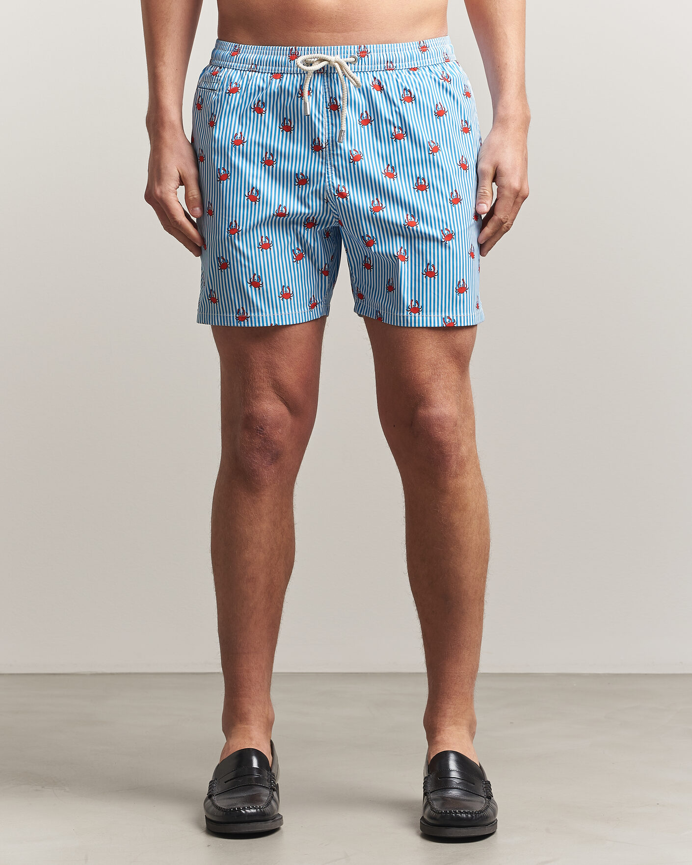 Herr | Badbyxor | MC2 Saint Barth | Printed Swim Shorts Blue Crabs
