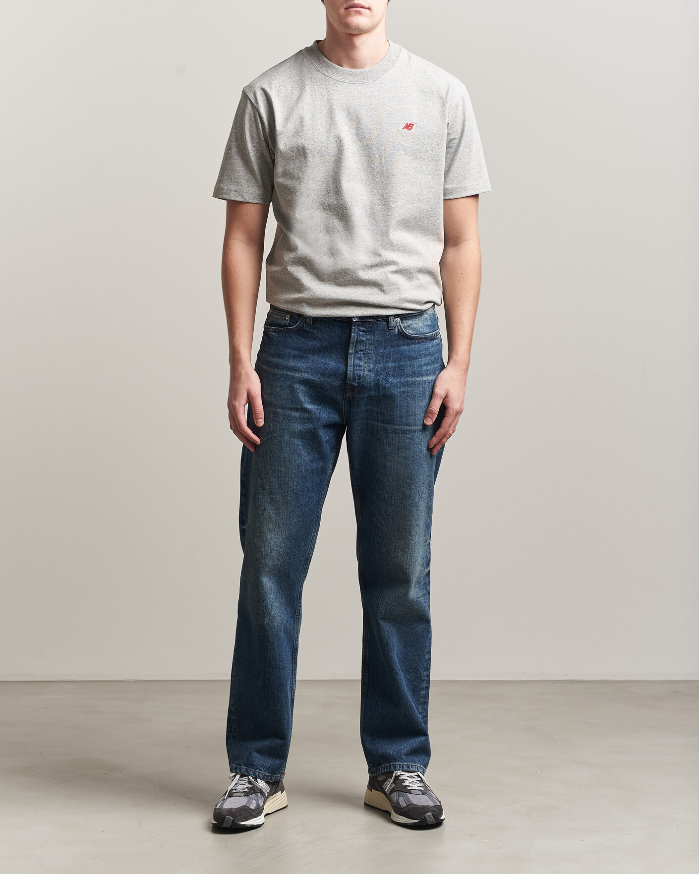 Herr | T-Shirts | New Balance Made In US & UK | New Balance Made In USA Core T-Shirt Athletic Grey