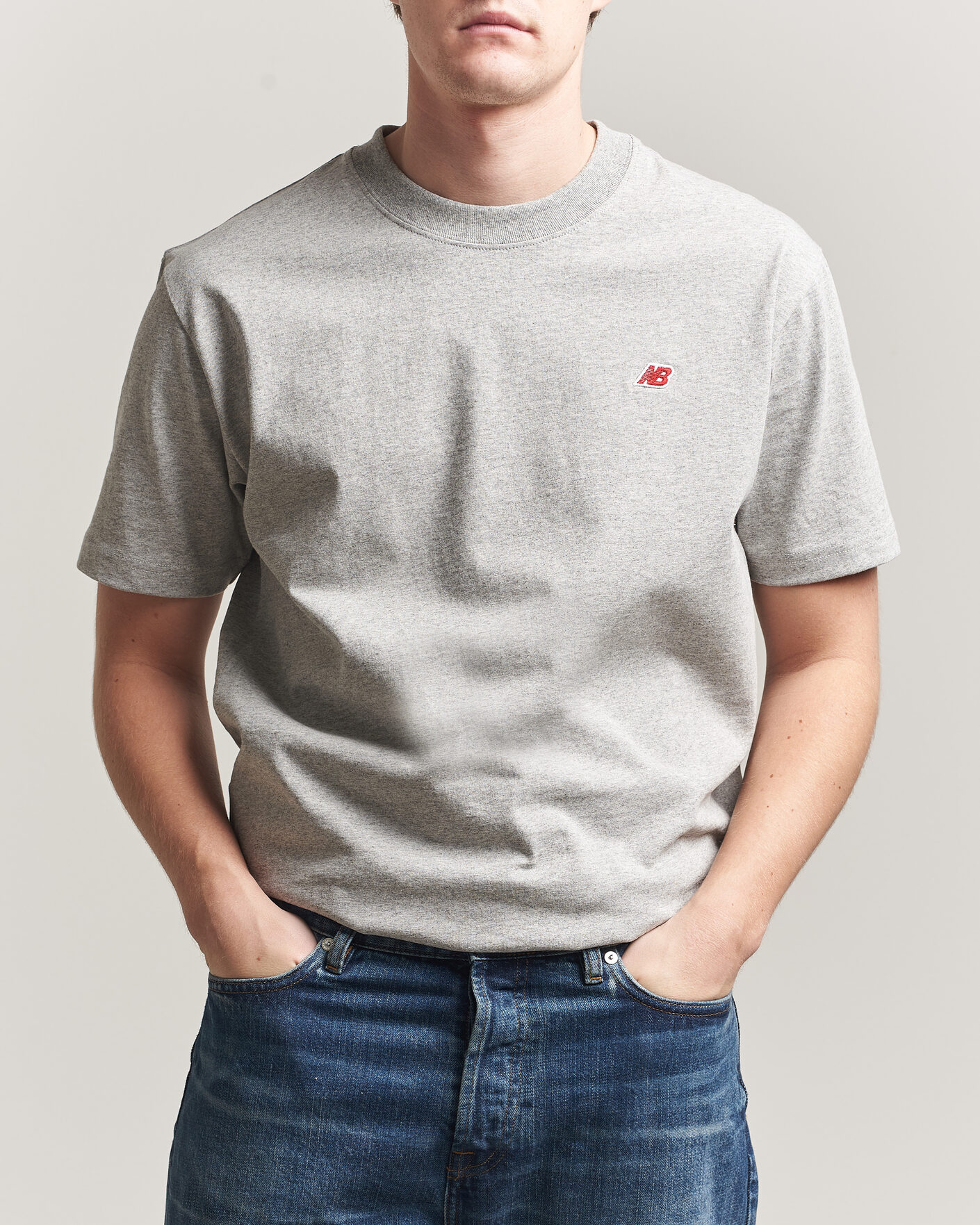 Herr | T-Shirts | New Balance Made In US & UK | New Balance Made In USA Core T-Shirt Athletic Grey
