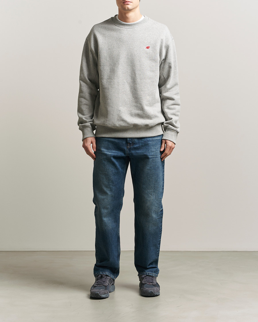 Herr | Tröjor | New Balance | Made In USA Core Sweatshirt Athletic Grey