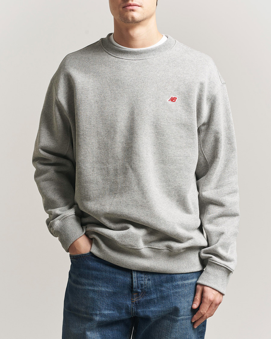 Herr | Tröjor | New Balance Made In US & UK | New Balance Made In USA Core Sweatshirt Athletic Grey