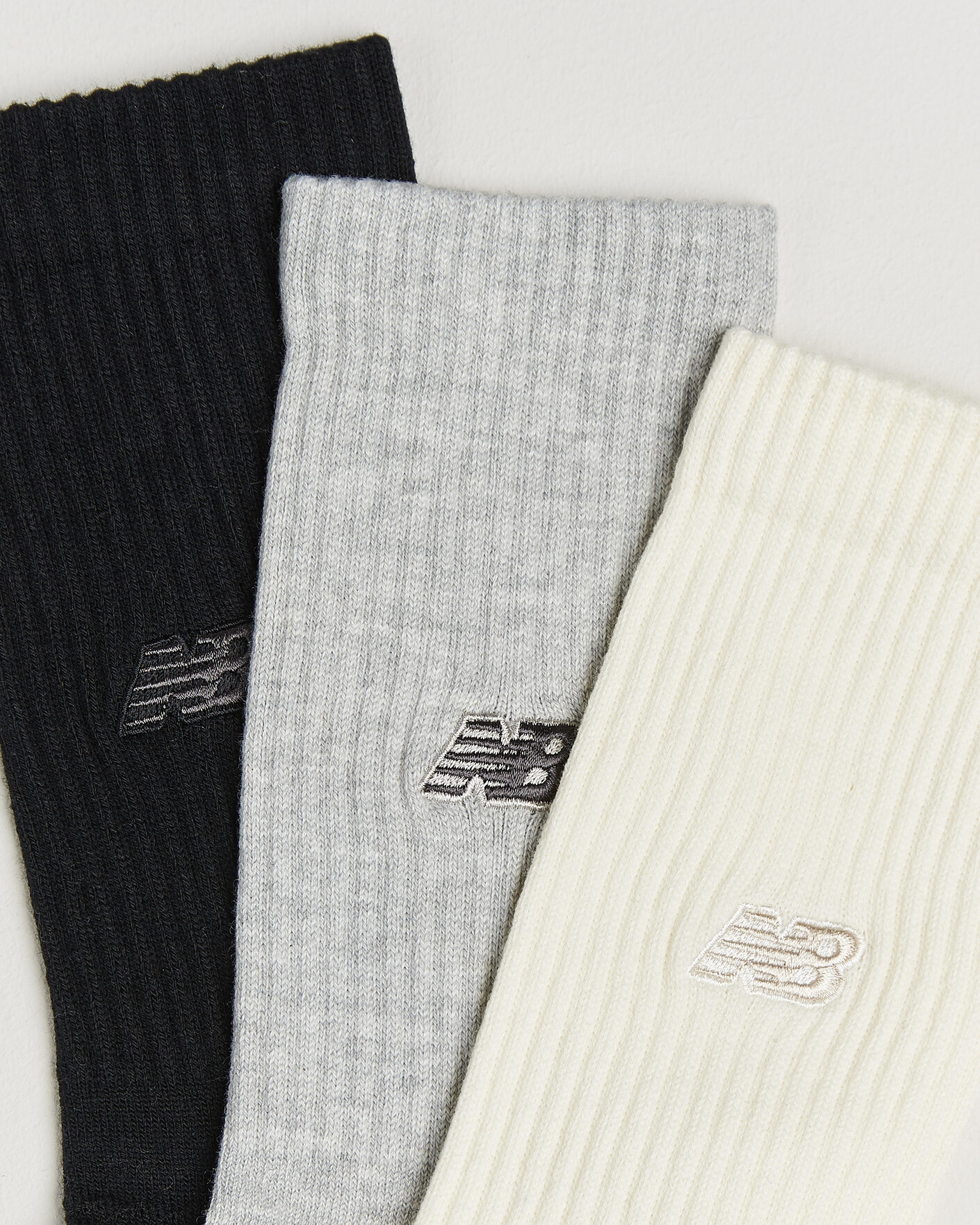 Herr | Underkläder | New Balance | 3-Pack Active Premium Crew Socks Black/White/Grey