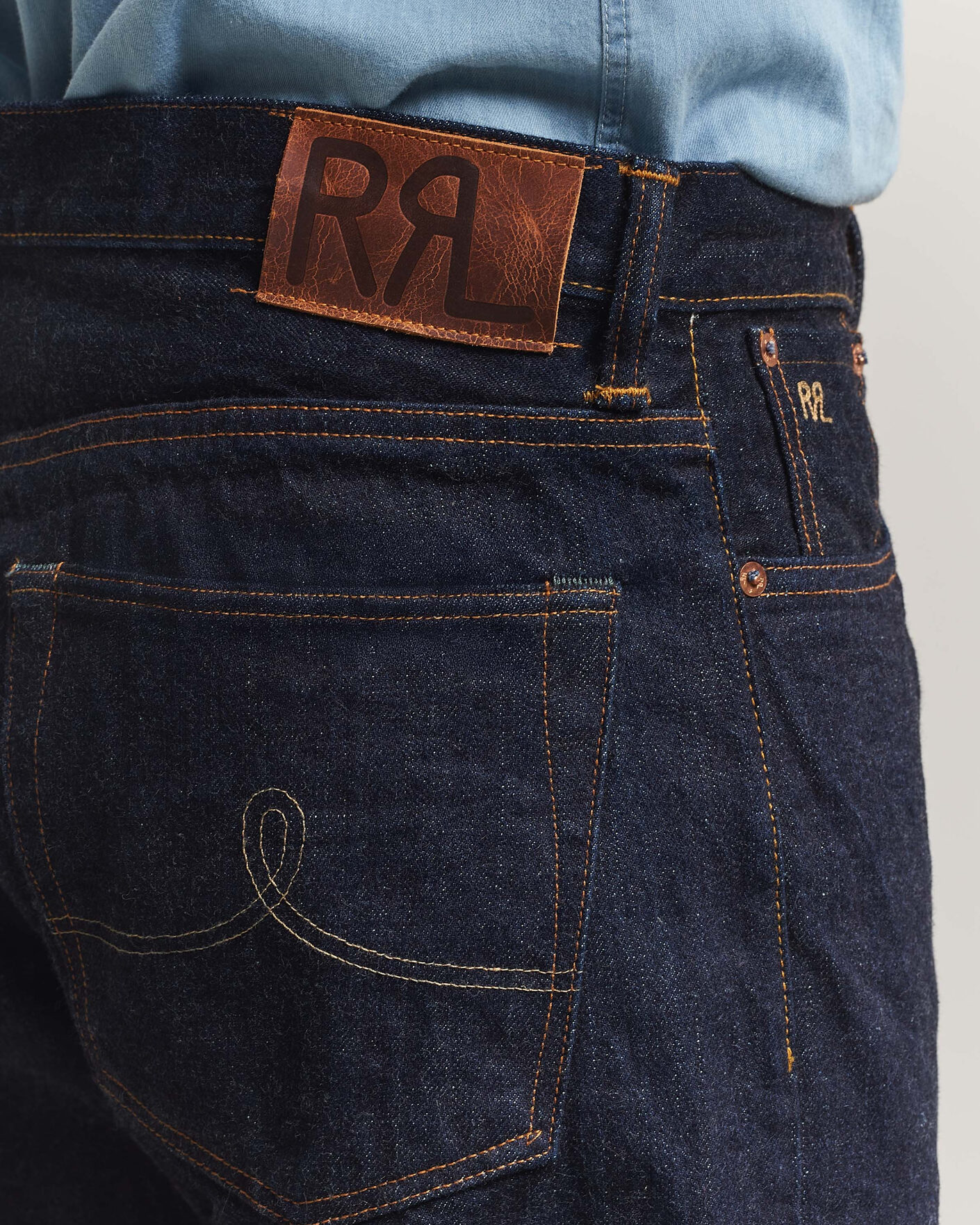 Herr | Jeans | RRL | Vintage Fit 5-Pocket Denim East/West Rinse