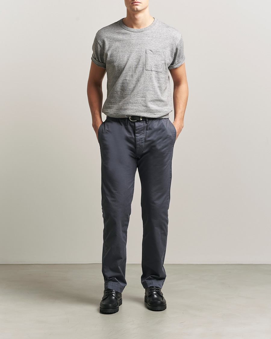 Herr | Byxor | RRL | Officers Flat Pants Navy