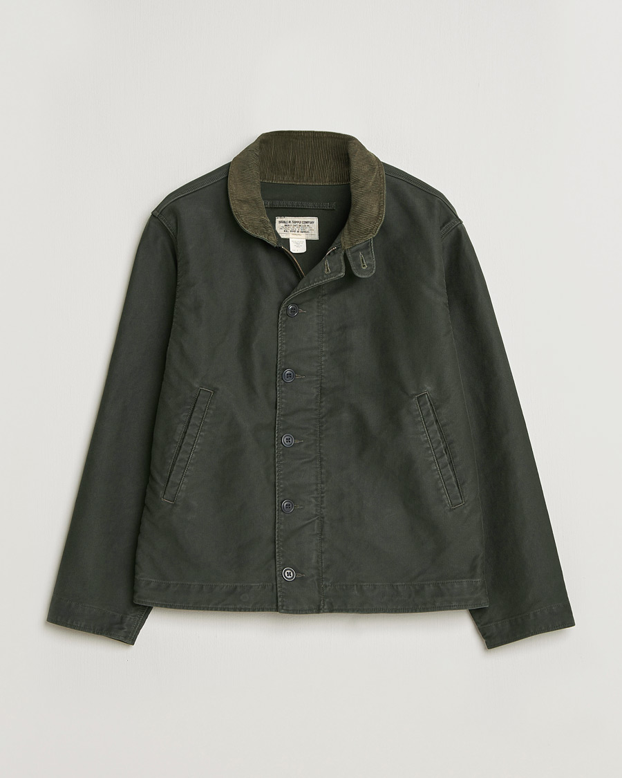 Herr | Jackor | RRL | Bower Deck Jacket Vintage Black