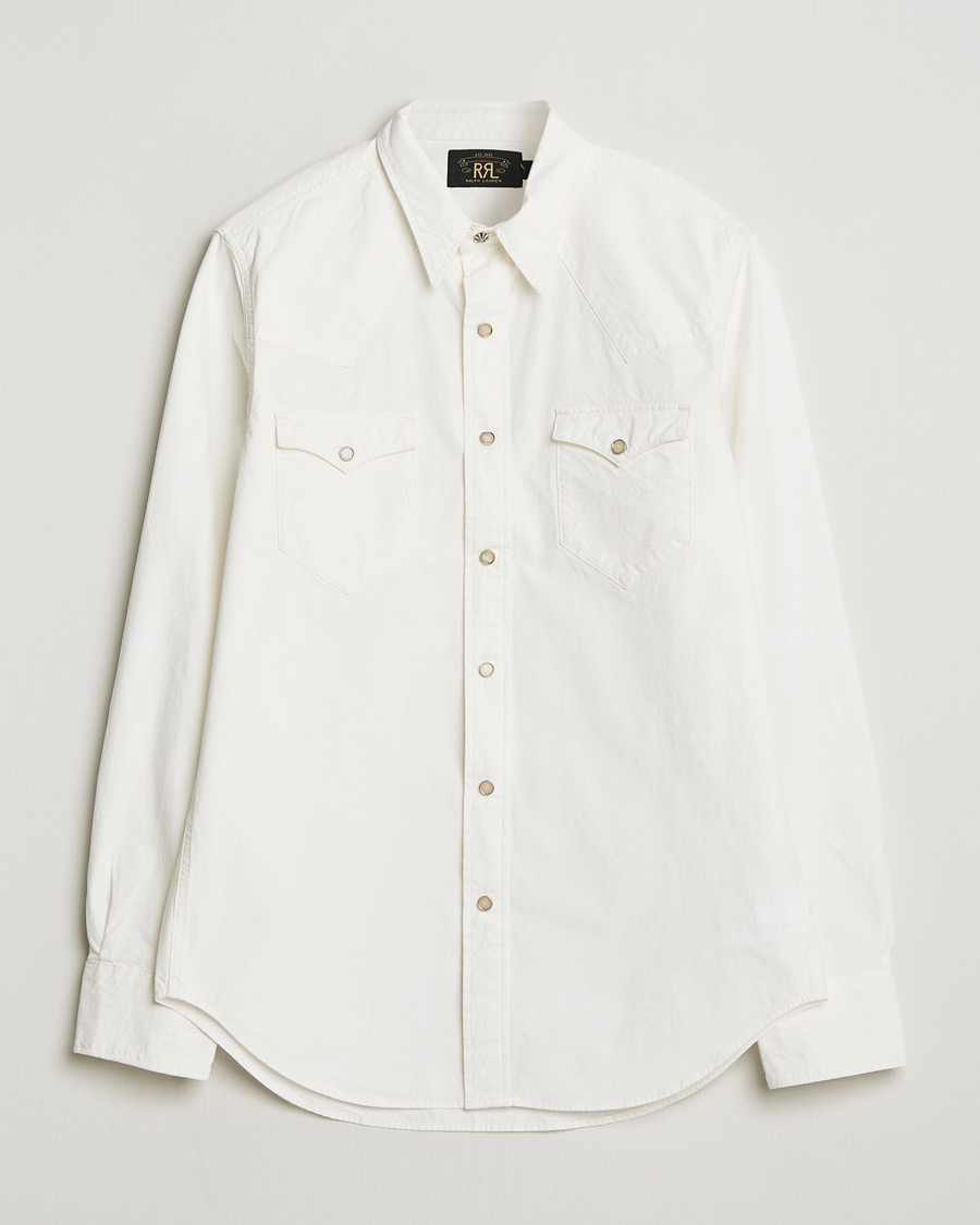 Herr | Skjortor | RRL | Buffalo Western Shirt White