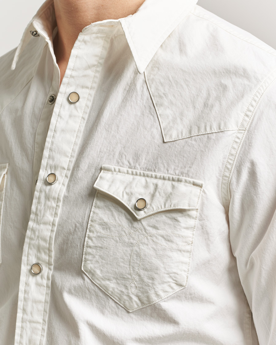Herr | Skjortor | RRL | Buffalo Western Shirt White