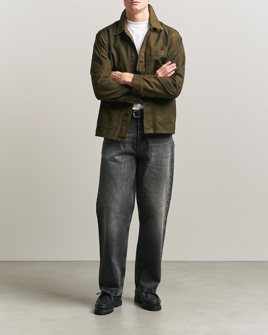 Herr | Skjortor | RRL | Asher Overshirt Washed Brown