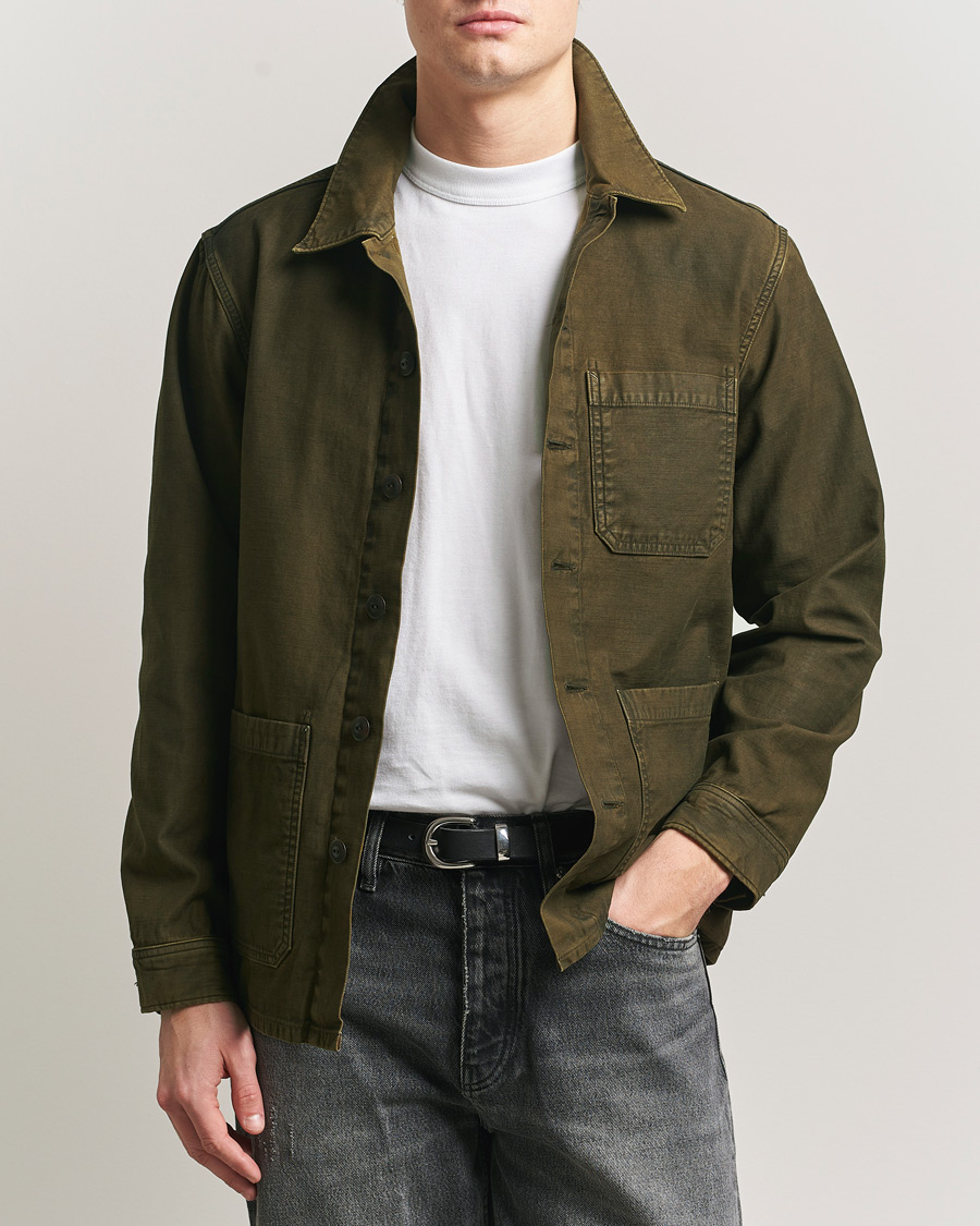 Herr | Skjortor | RRL | Asher Overshirt Washed Brown