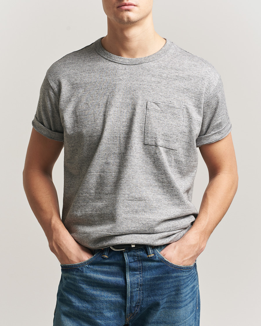 Herr | T-Shirts | RRL | 2-Pack Pocket Tee Heather Grey