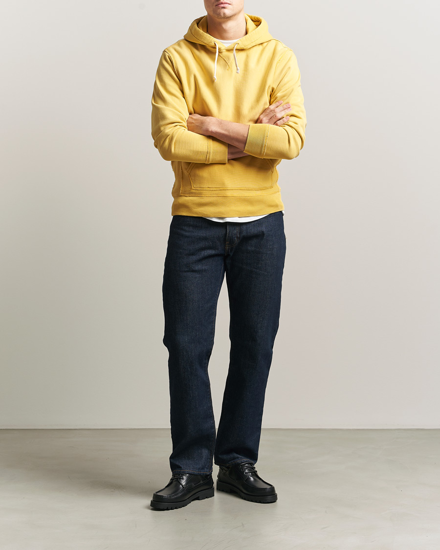 Herr | Tröjor | RRL | Hooded Sweatshirt Campus Yellow