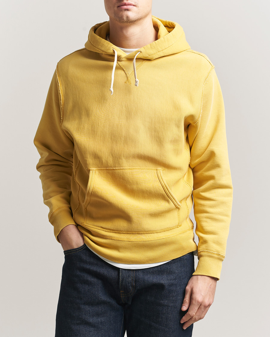 Herr | Tröjor | RRL | Hooded Sweatshirt Campus Yellow