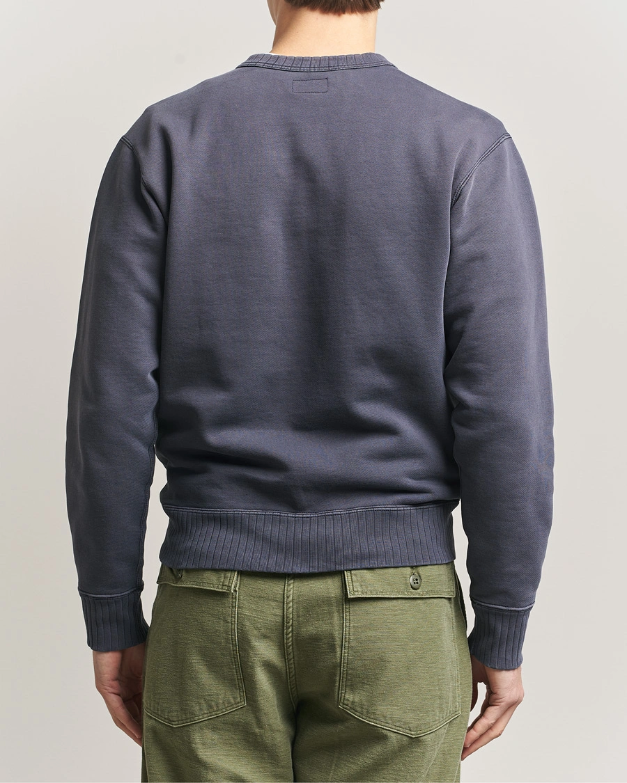 Herr | Tröjor | RRL | Training Crew Sweatshirt Faded Blue