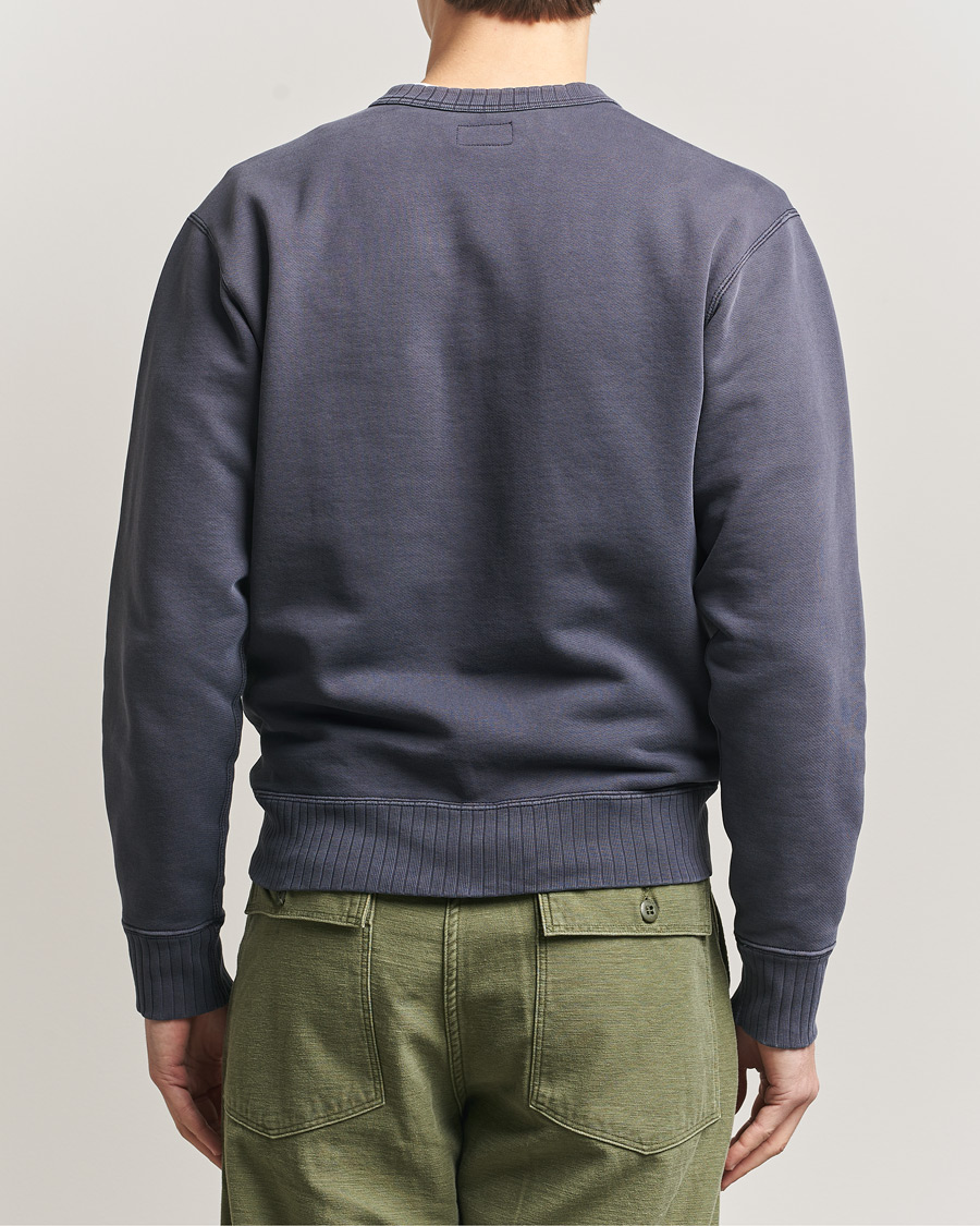 Herr | Tröjor | RRL | Training Crew Sweatshirt Faded Blue