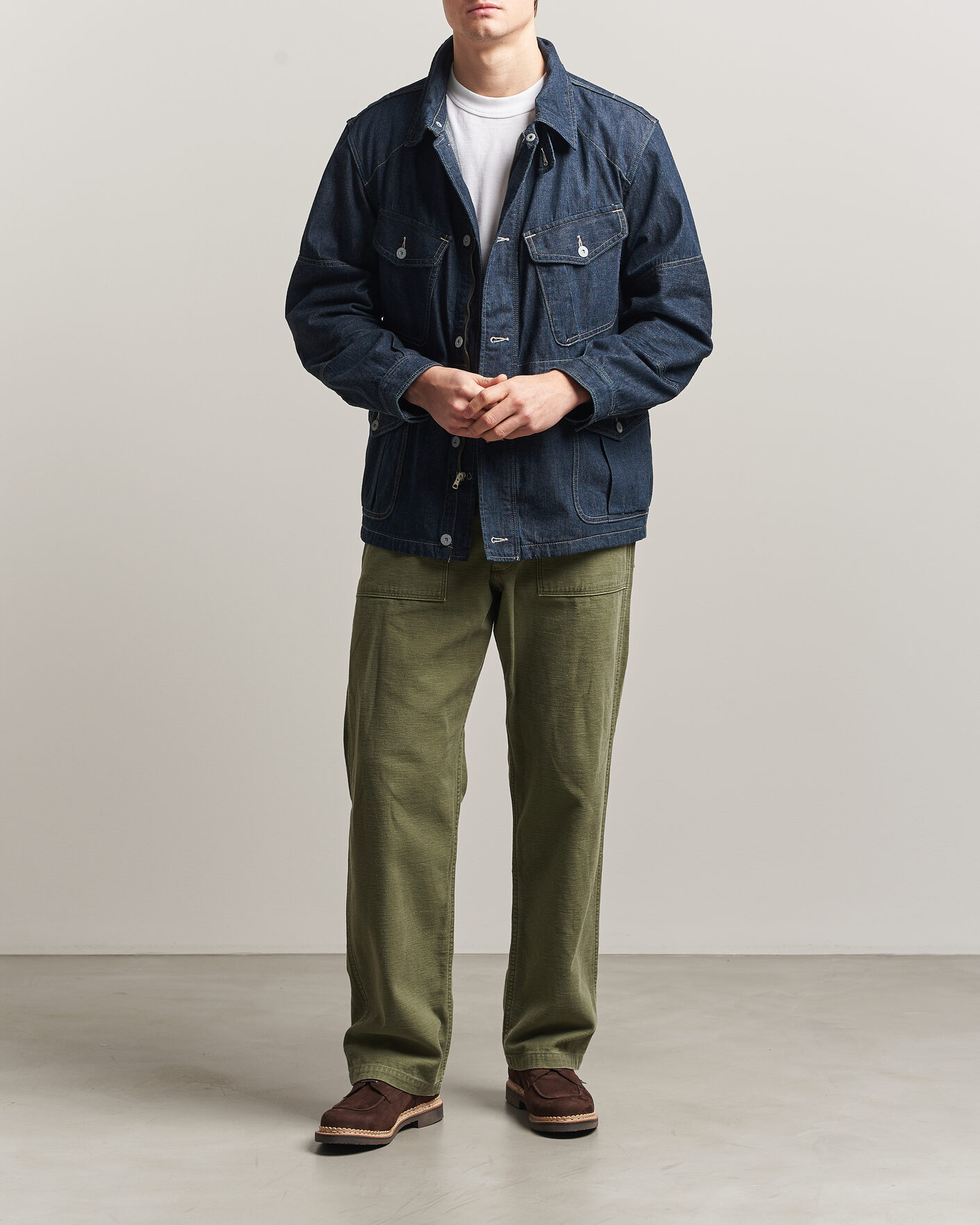 Herr | Jackor | RRL | Bannerman Denim Field Jacket Medium Wash