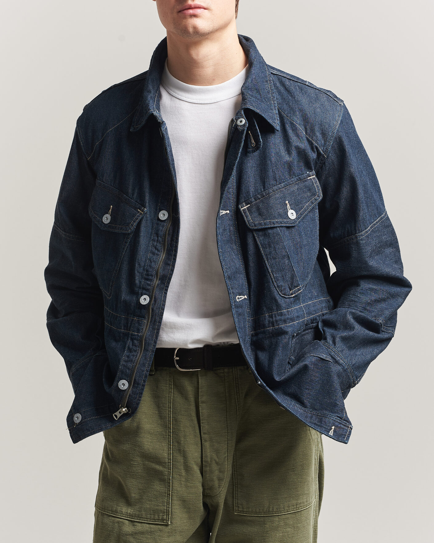 Herr | Jackor | RRL | Bannerman Denim Field Jacket Medium Wash