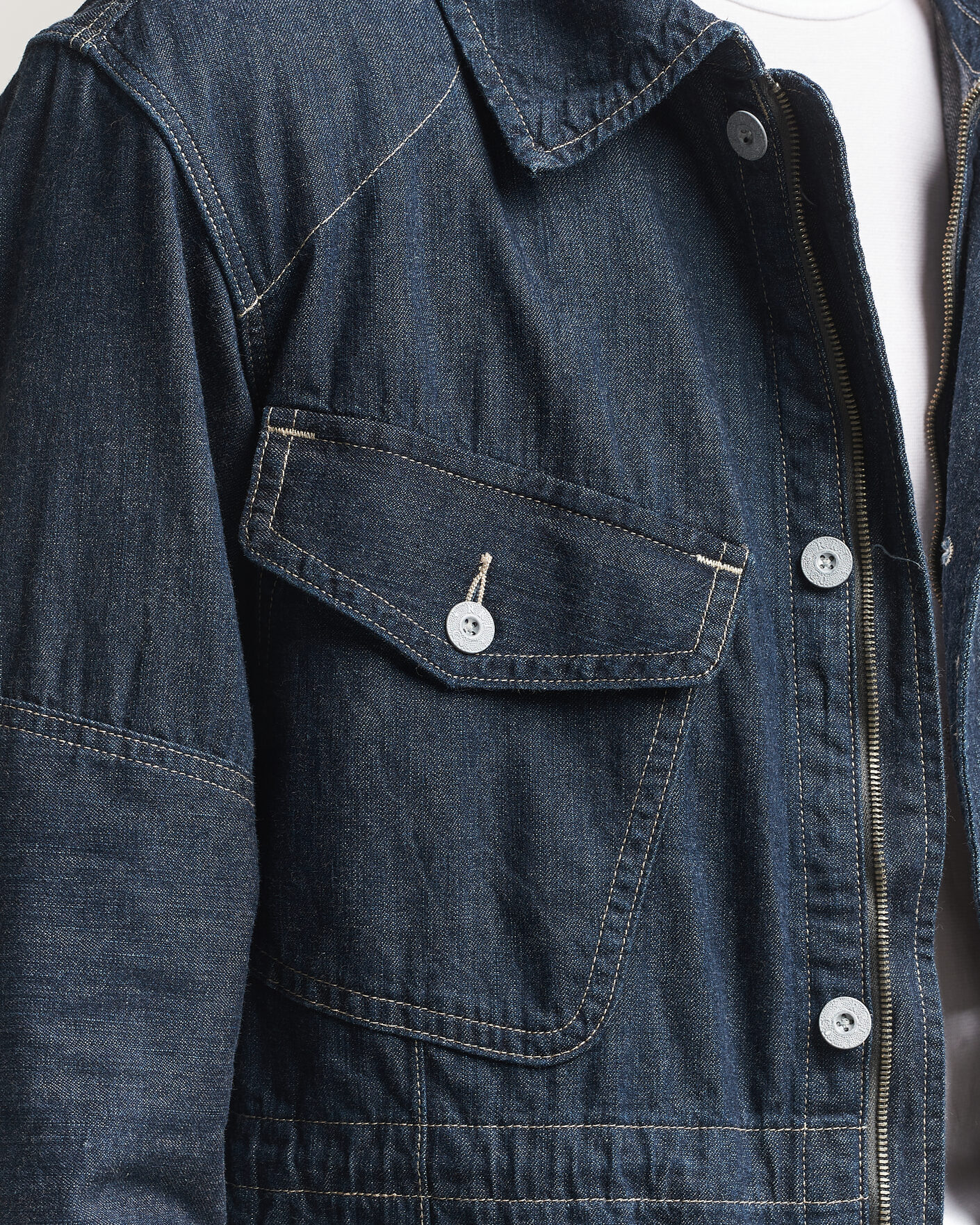 Herr | Jackor | RRL | Bannerman Denim Field Jacket Medium Wash