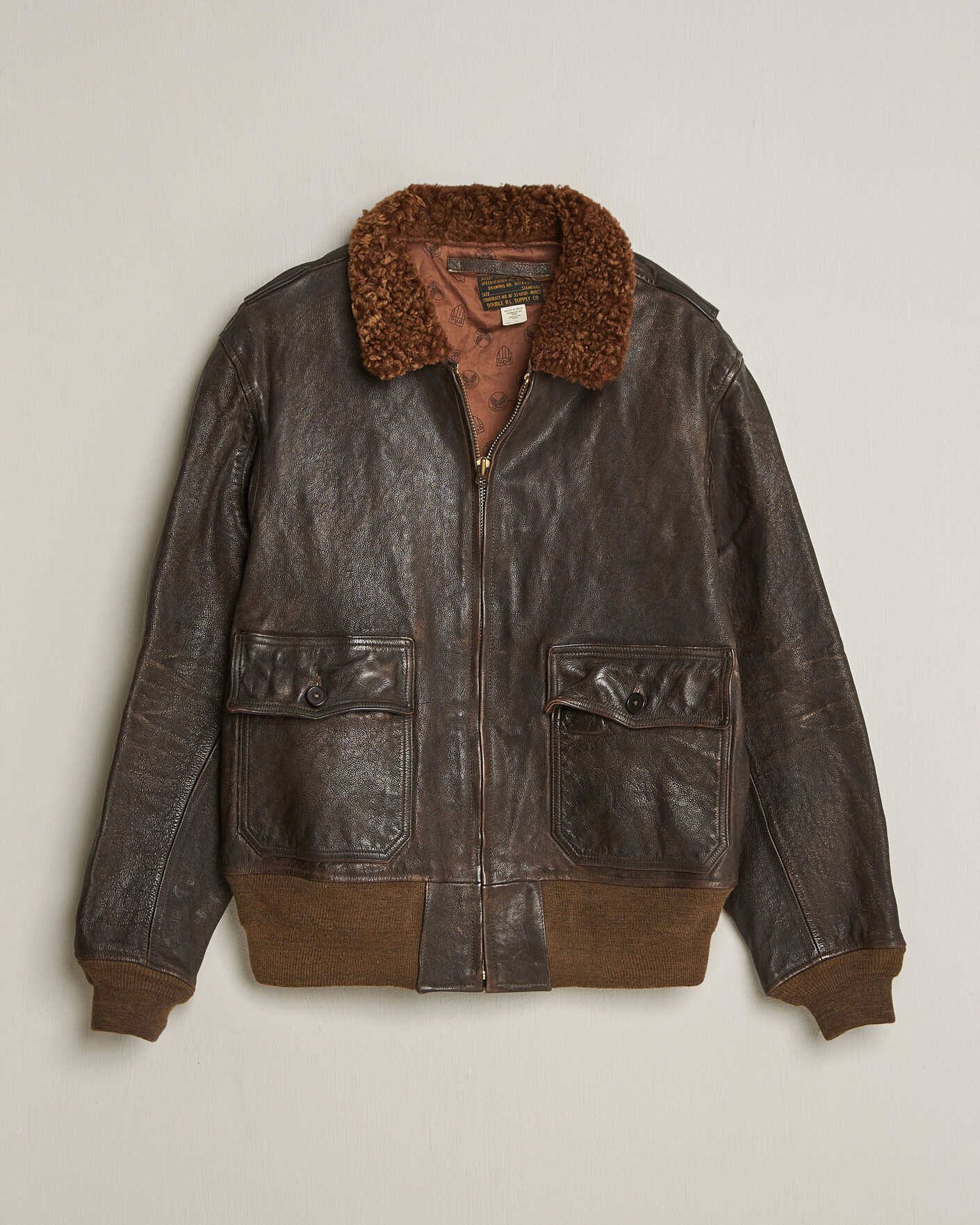 Herr | Jackor | RRL | Pratt Leather Jacket Vintage Brown