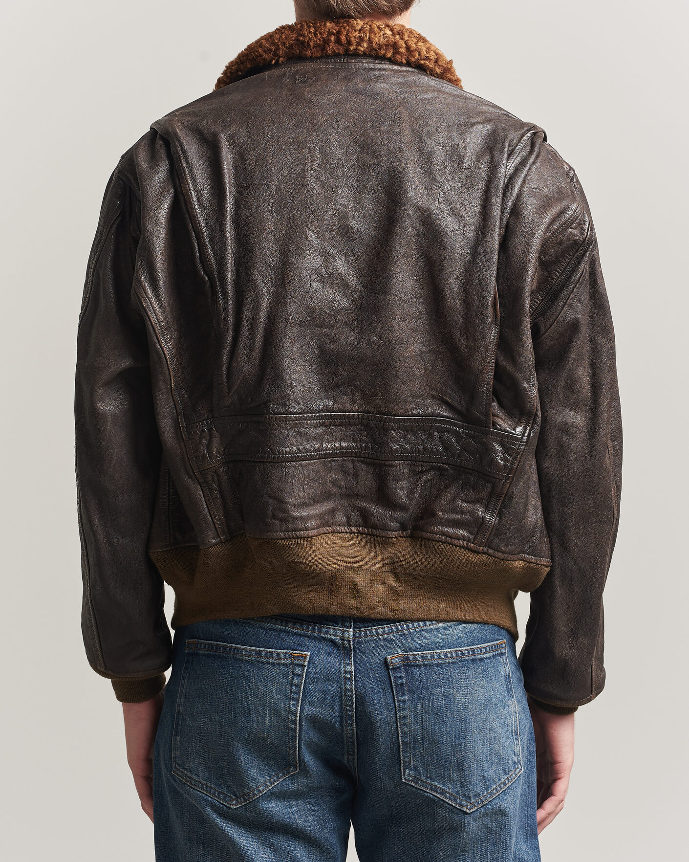 Herr | Jackor | RRL | Pratt Leather Jacket Vintage Brown