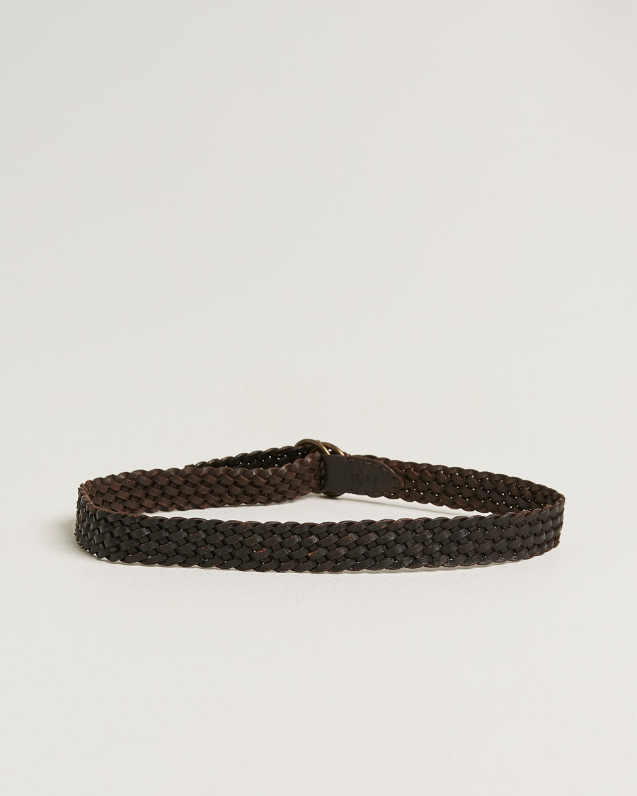 Herr | Bälten | RRL | Braided Belt Dark Brown
