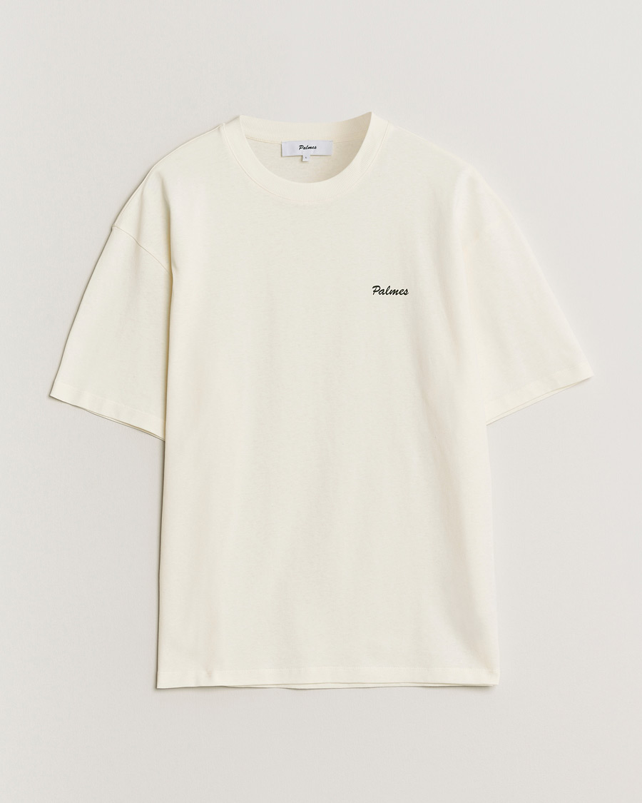 Herr | T-Shirts | Palmes | Stitch T-Shirt Off White