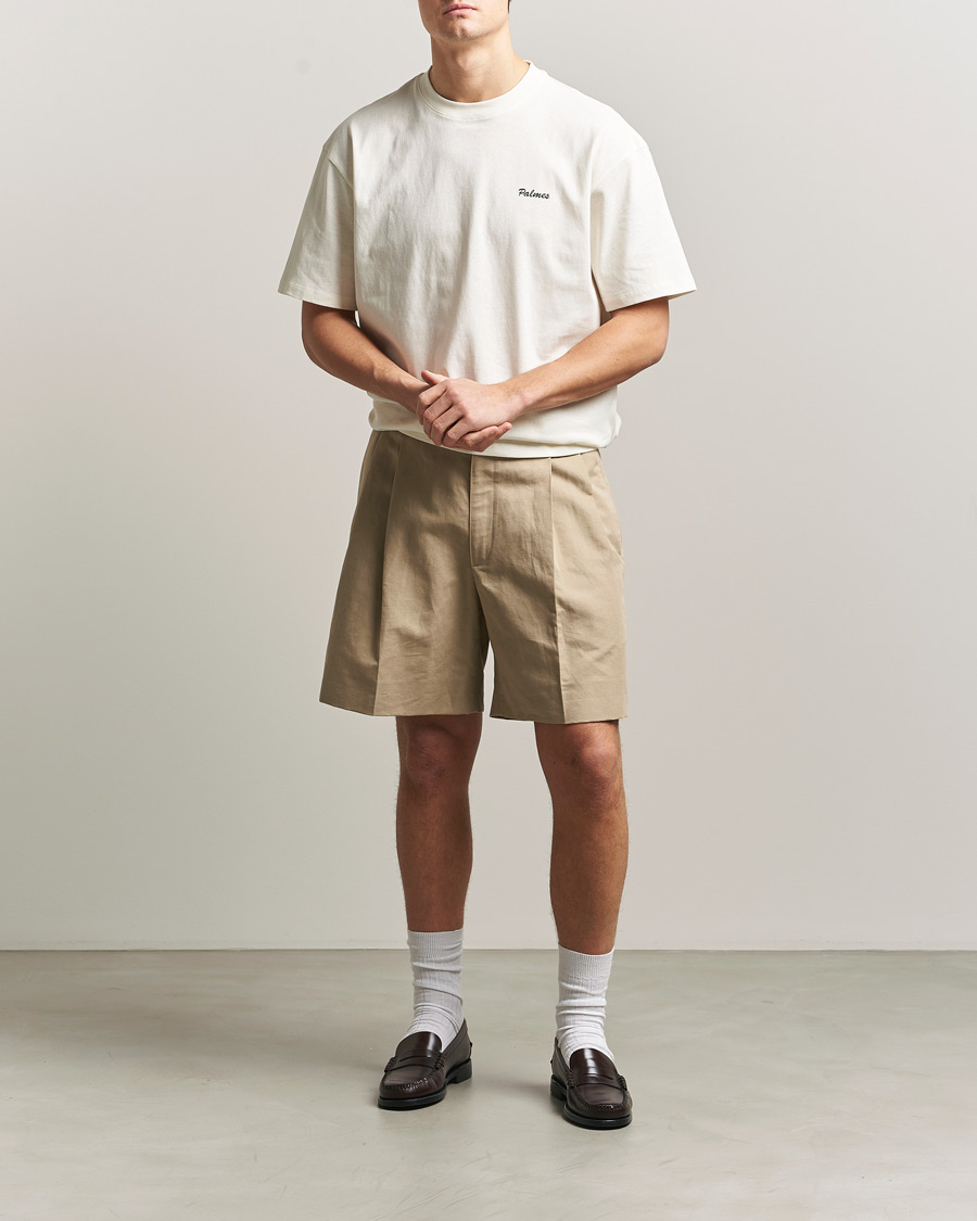 Herr | T-Shirts | Palmes | Stitch T-Shirt Off White