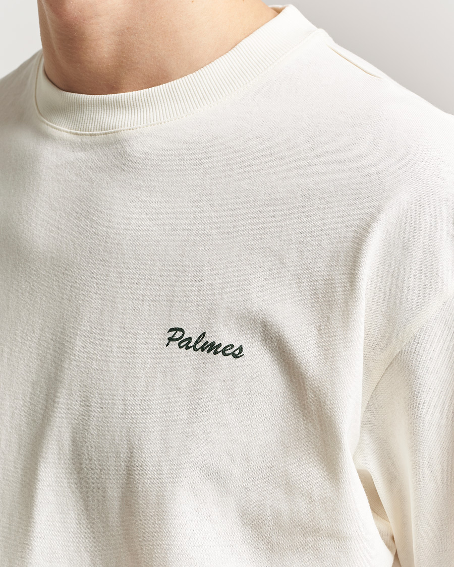 Herr | T-Shirts | Palmes | Stitch T-Shirt Off White