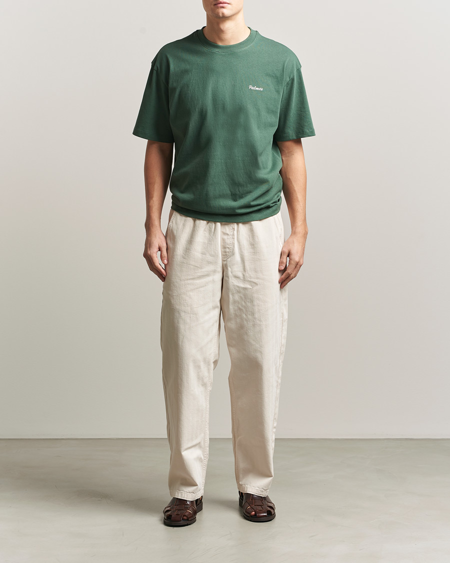 Herr | T-Shirts | Palmes | Stitch T-Shirt Dark Green