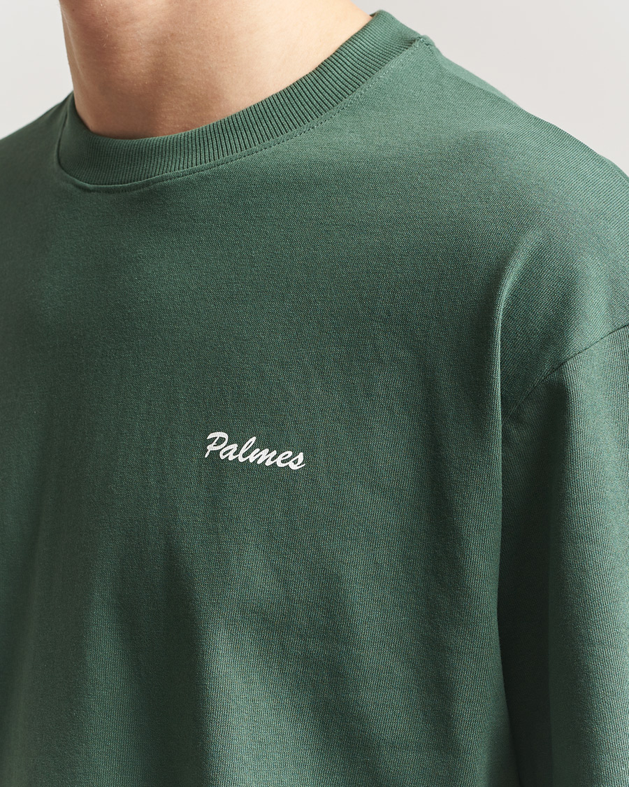 Herr | T-Shirts | Palmes | Stitch T-Shirt Dark Green
