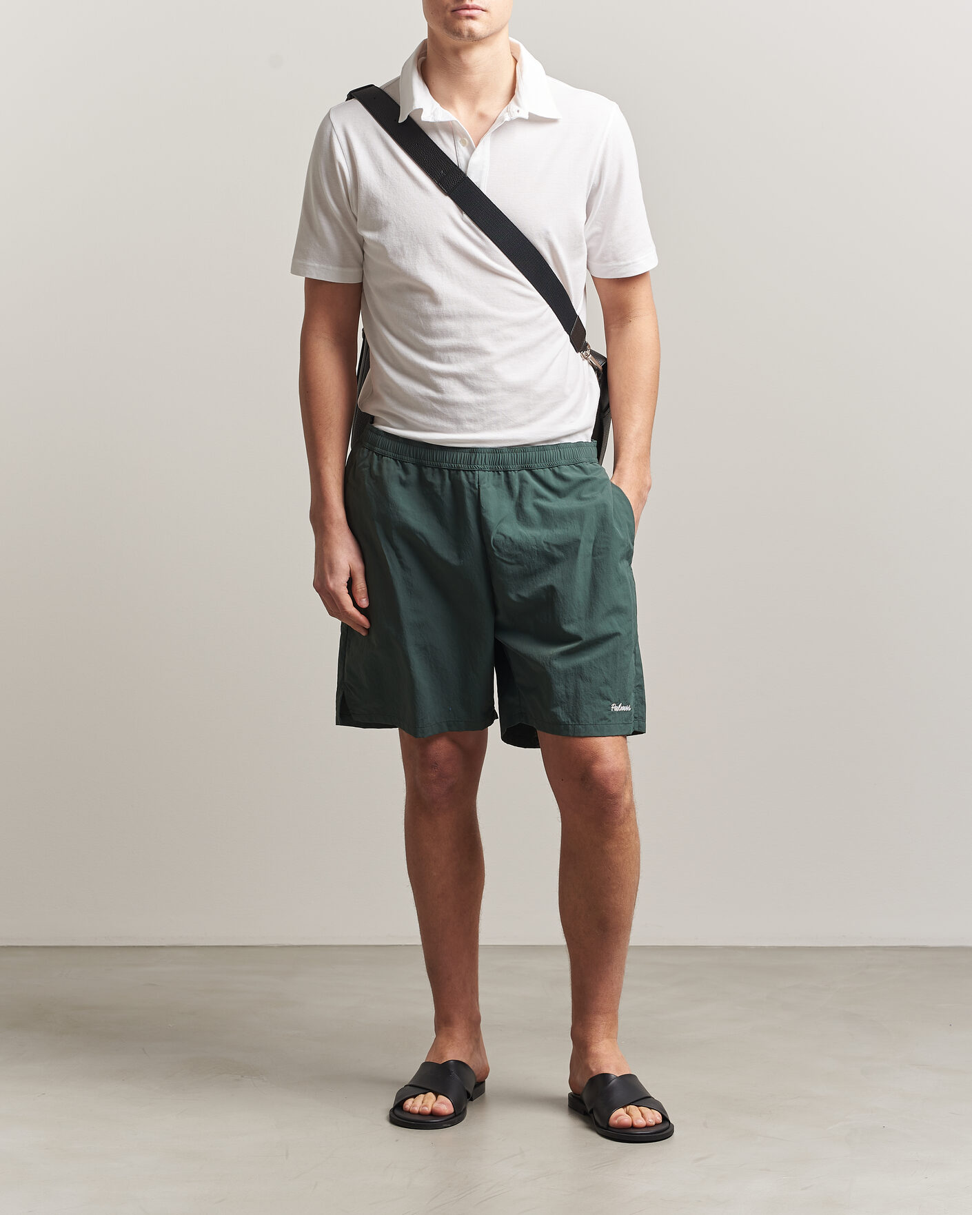 Herr | Shorts | Palmes | Stitch Tennis Shorts Dark Green