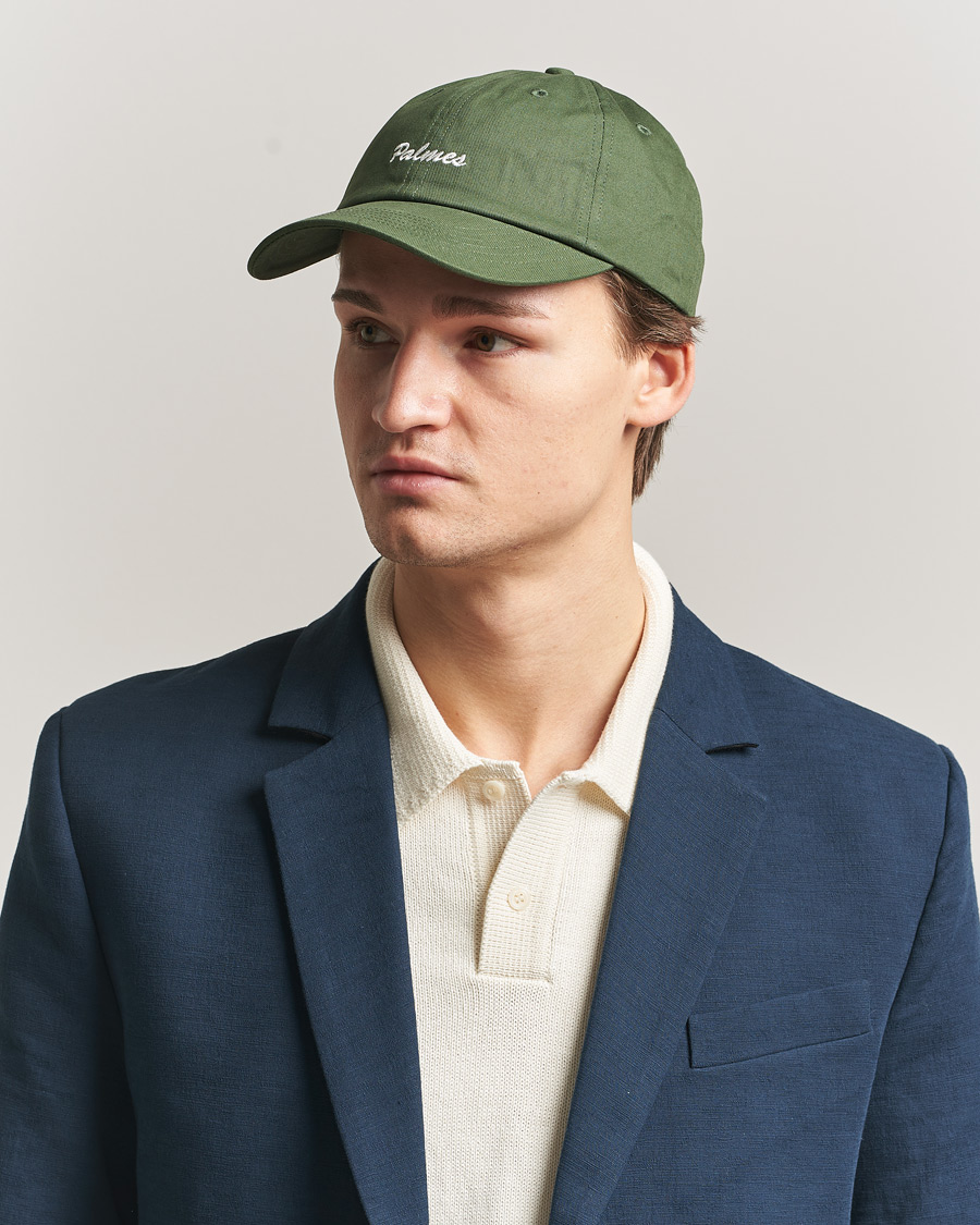 Herr | Hattar & kepsar | Palmes | Stitch 6-Panel Cap Dark Green