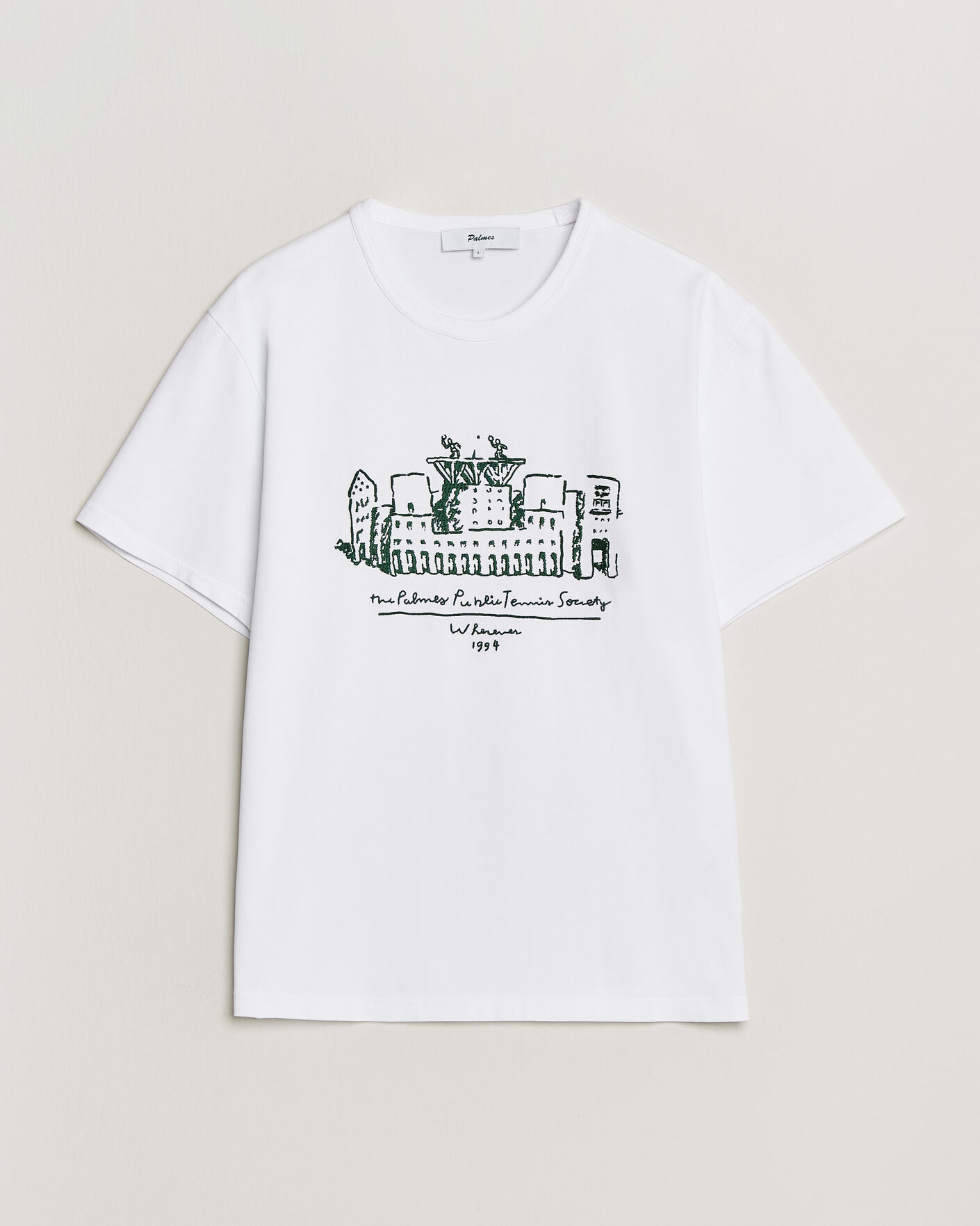 Herr | T-Shirts | Palmes | Public T-Shirt White