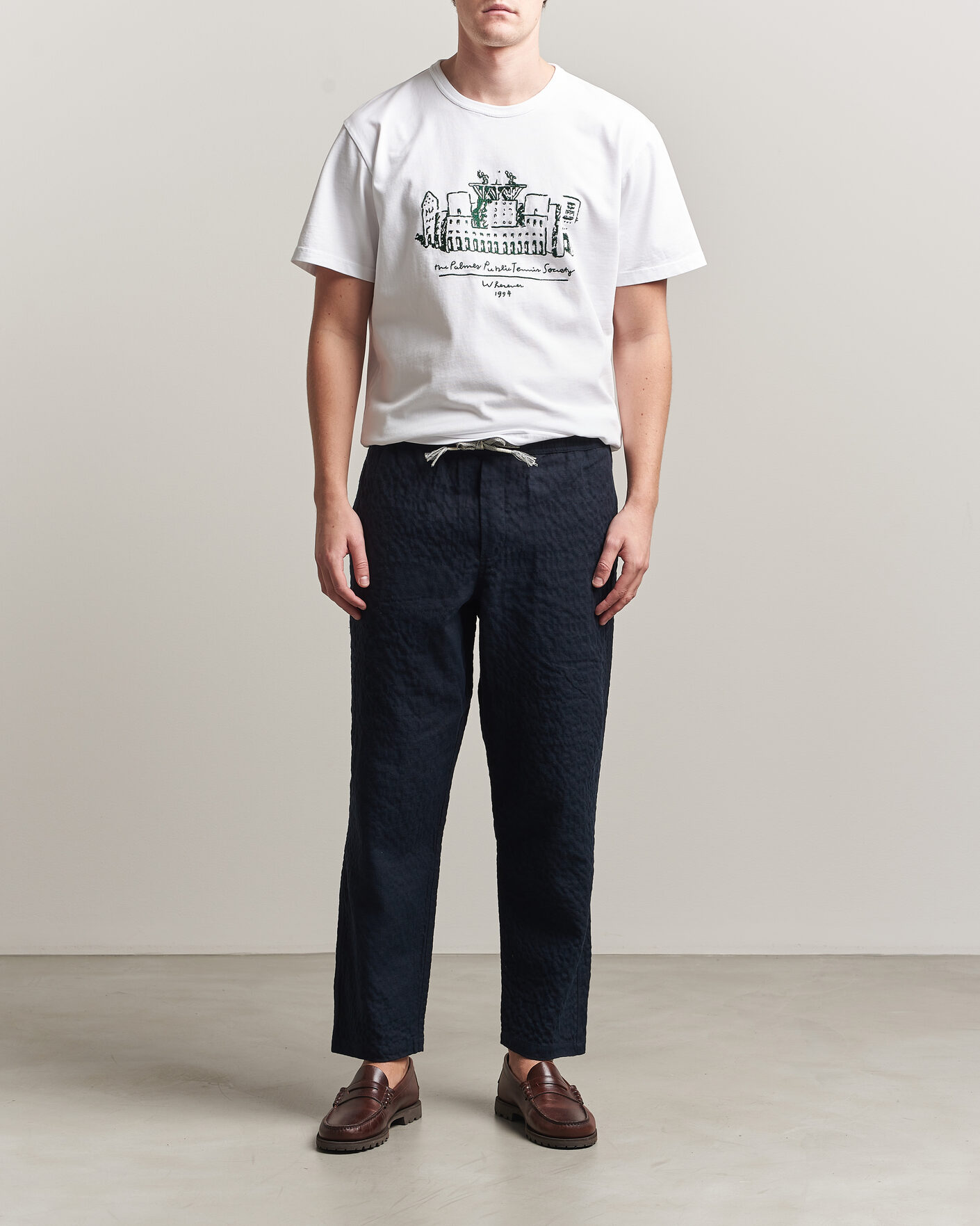 Herr | T-Shirts | Palmes | Public T-Shirt White