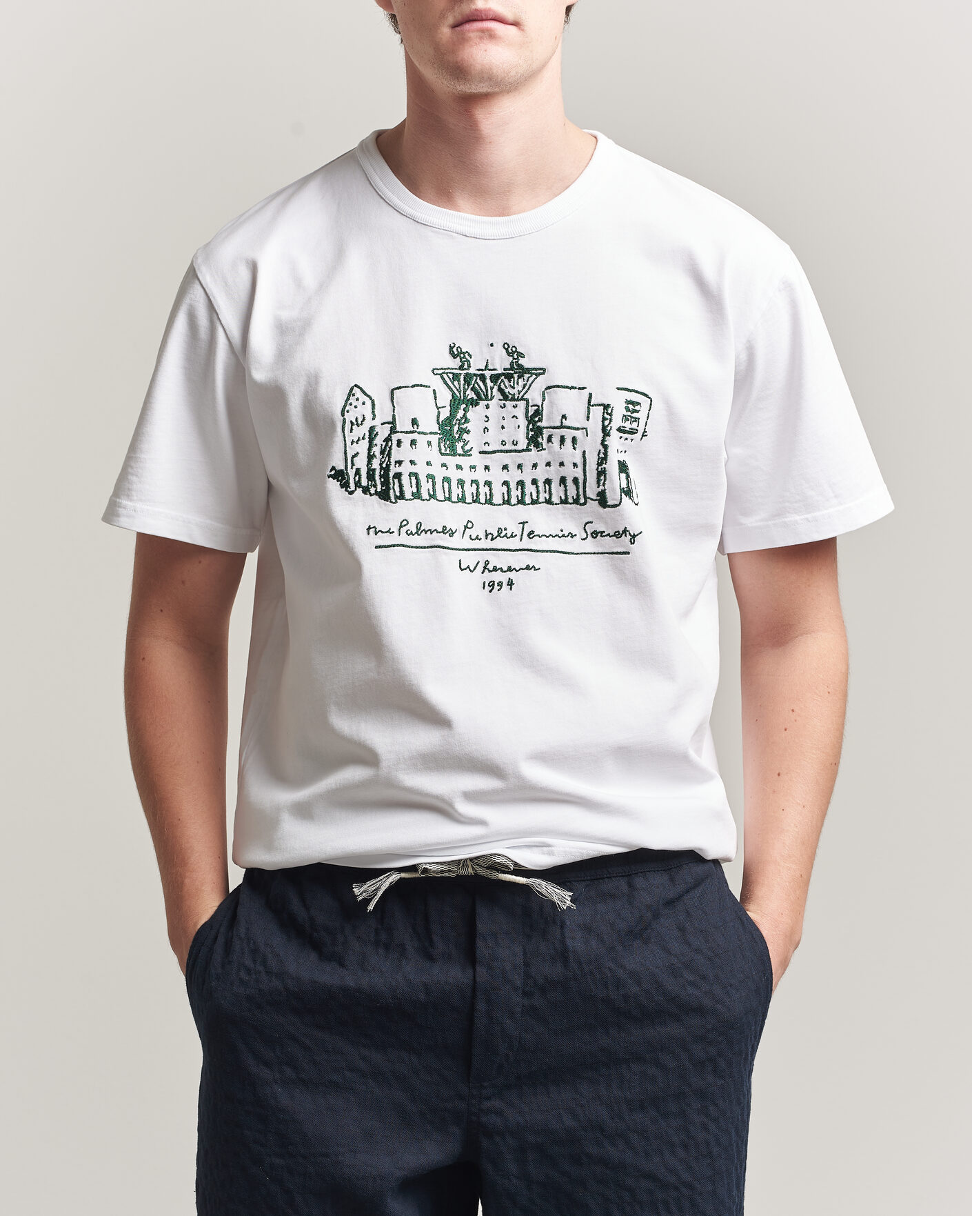 Herr | T-Shirts | Palmes | Public T-Shirt White