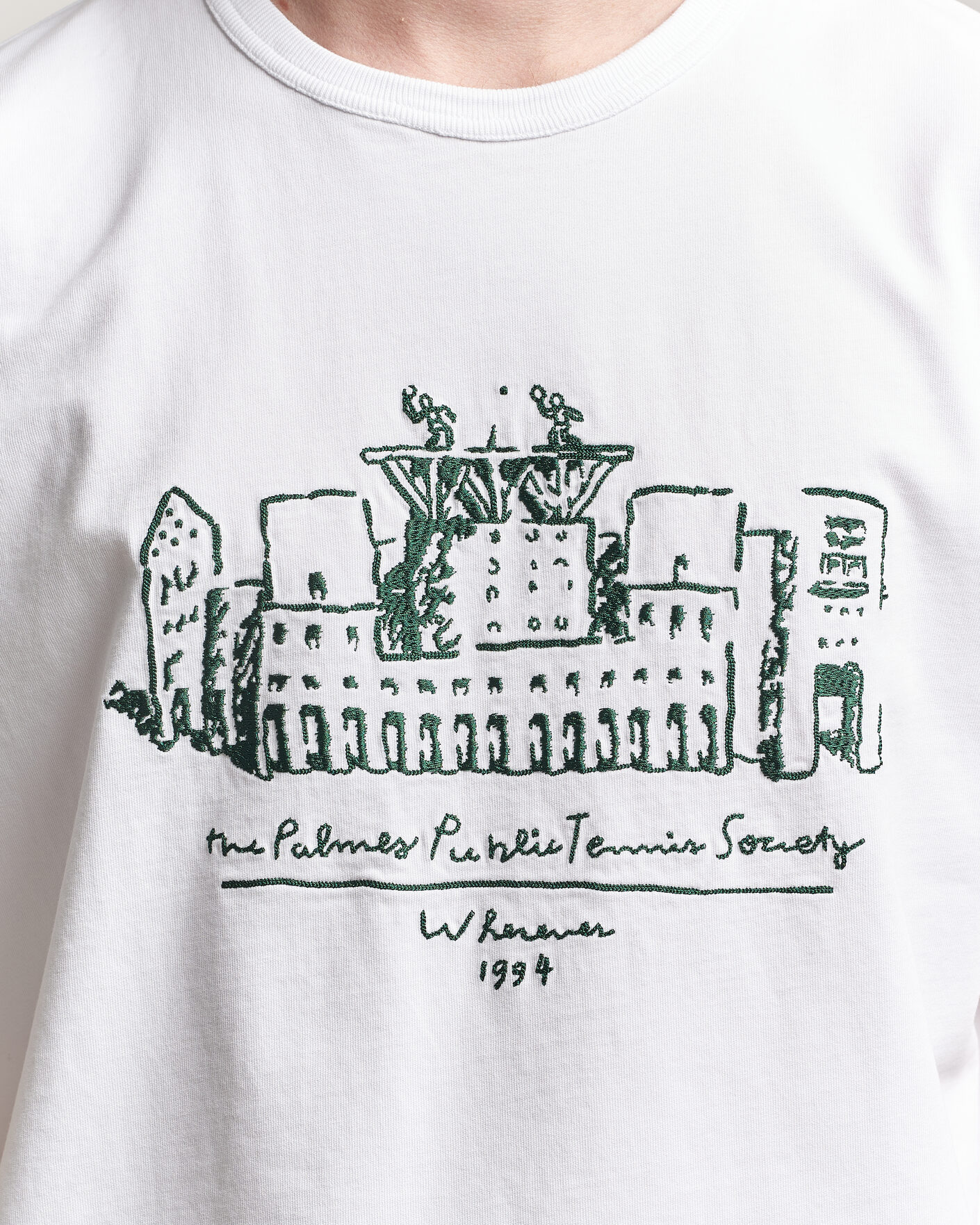 Herr | T-Shirts | Palmes | Public T-Shirt White