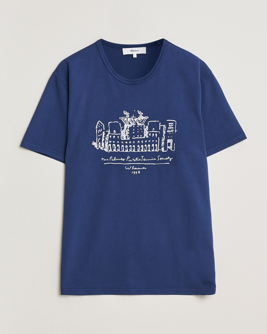 Herr | T-Shirts | Palmes | Public T-Shirt Blue