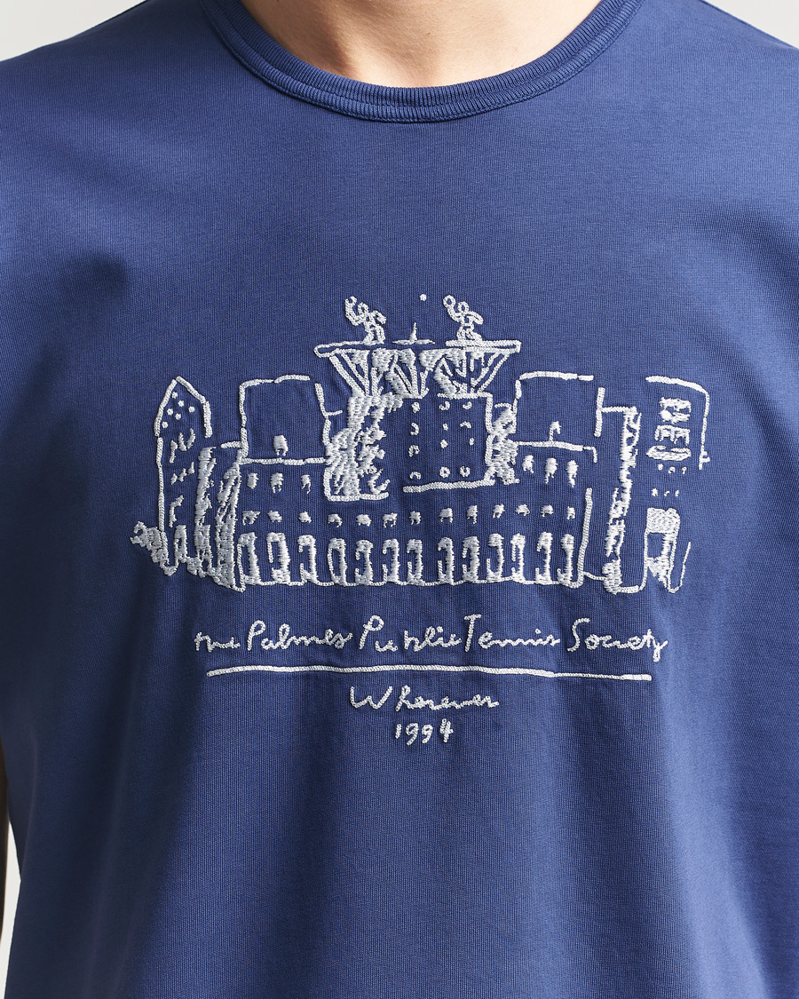 Herr | T-Shirts | Palmes | Public T-Shirt Blue