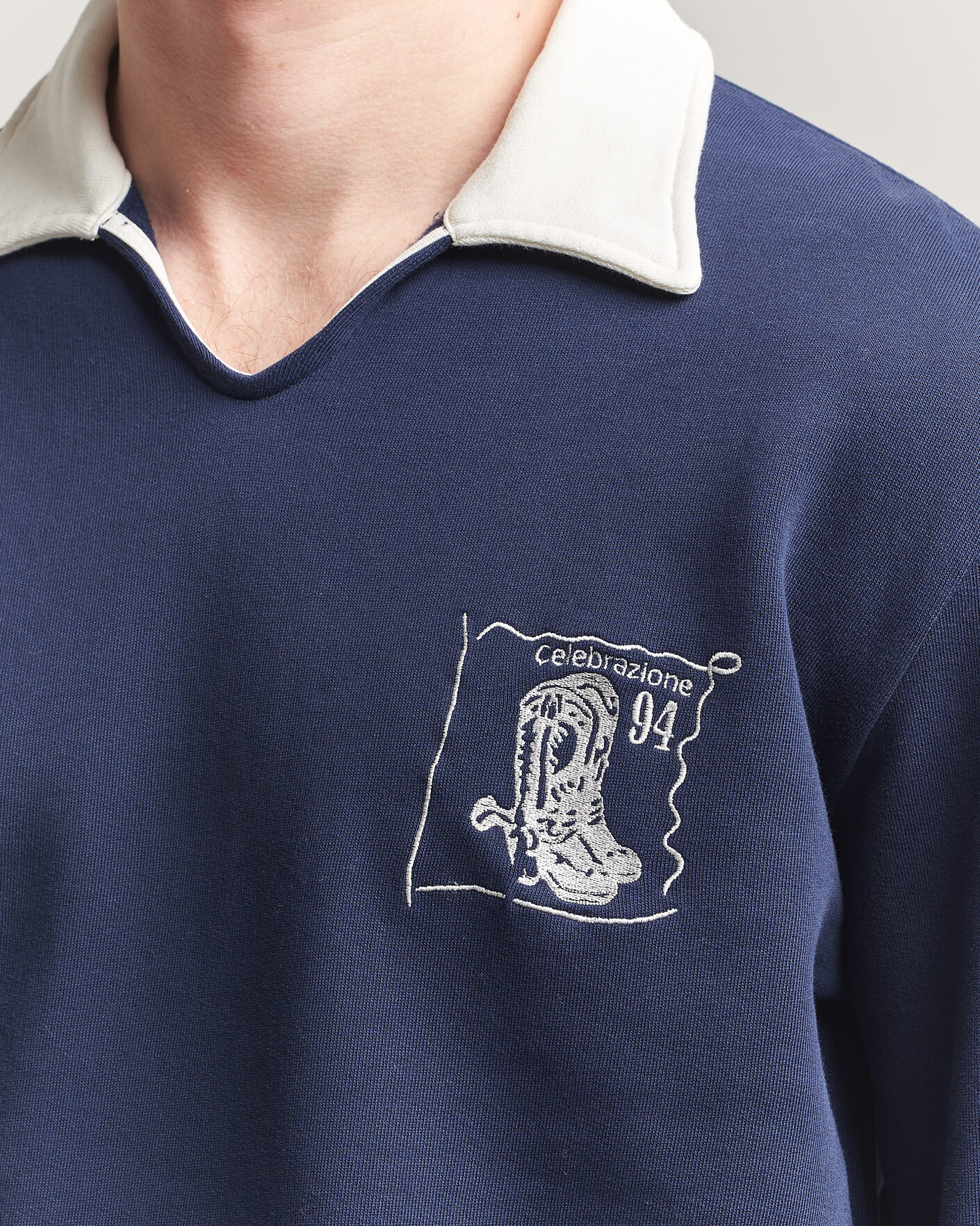 Herr | Tröjor | Palmes | Boot Open Rugby Shirt Navy