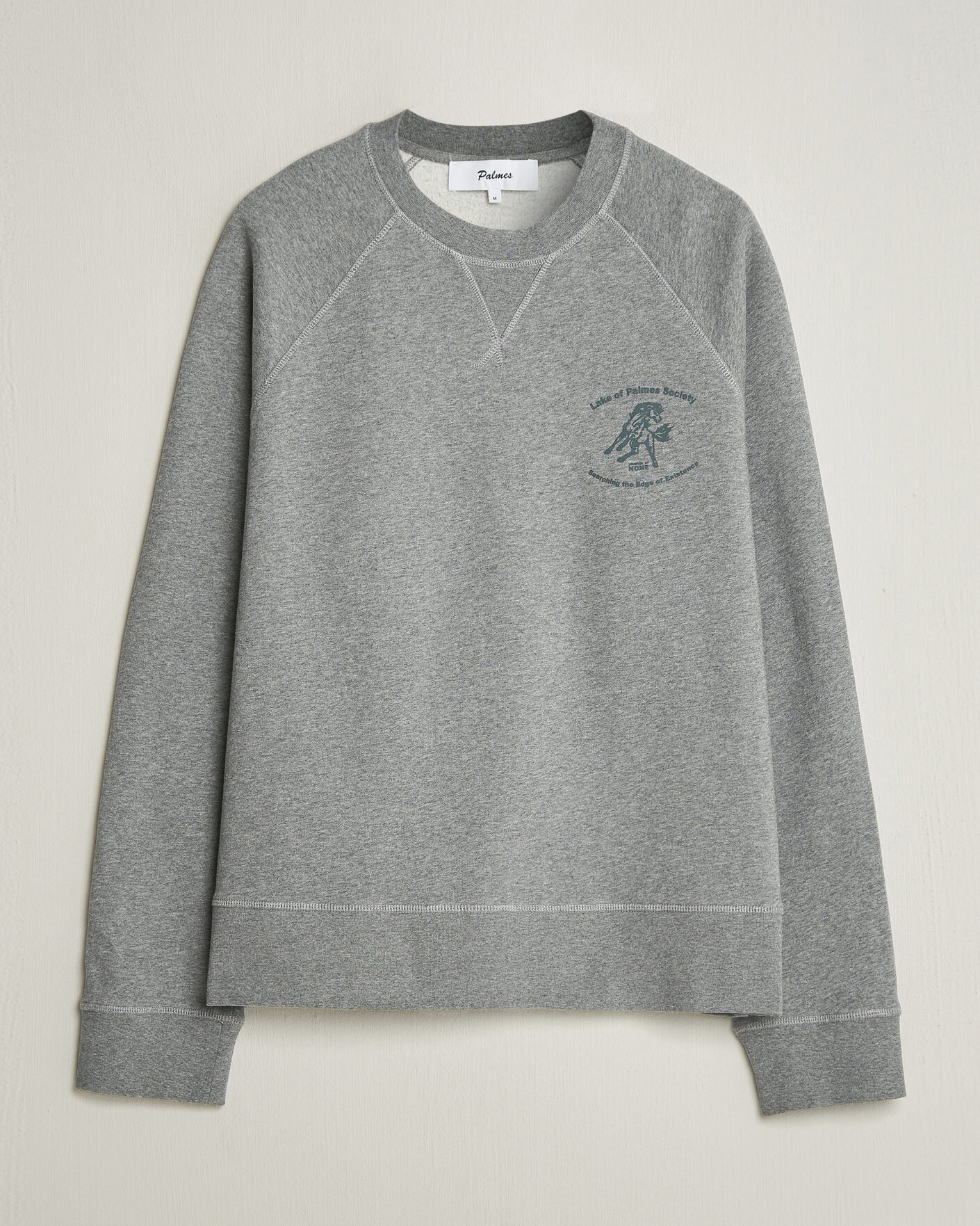 Herr | Tröjor | Palmes | Lake Raglan Sweatshirt Grey Melange