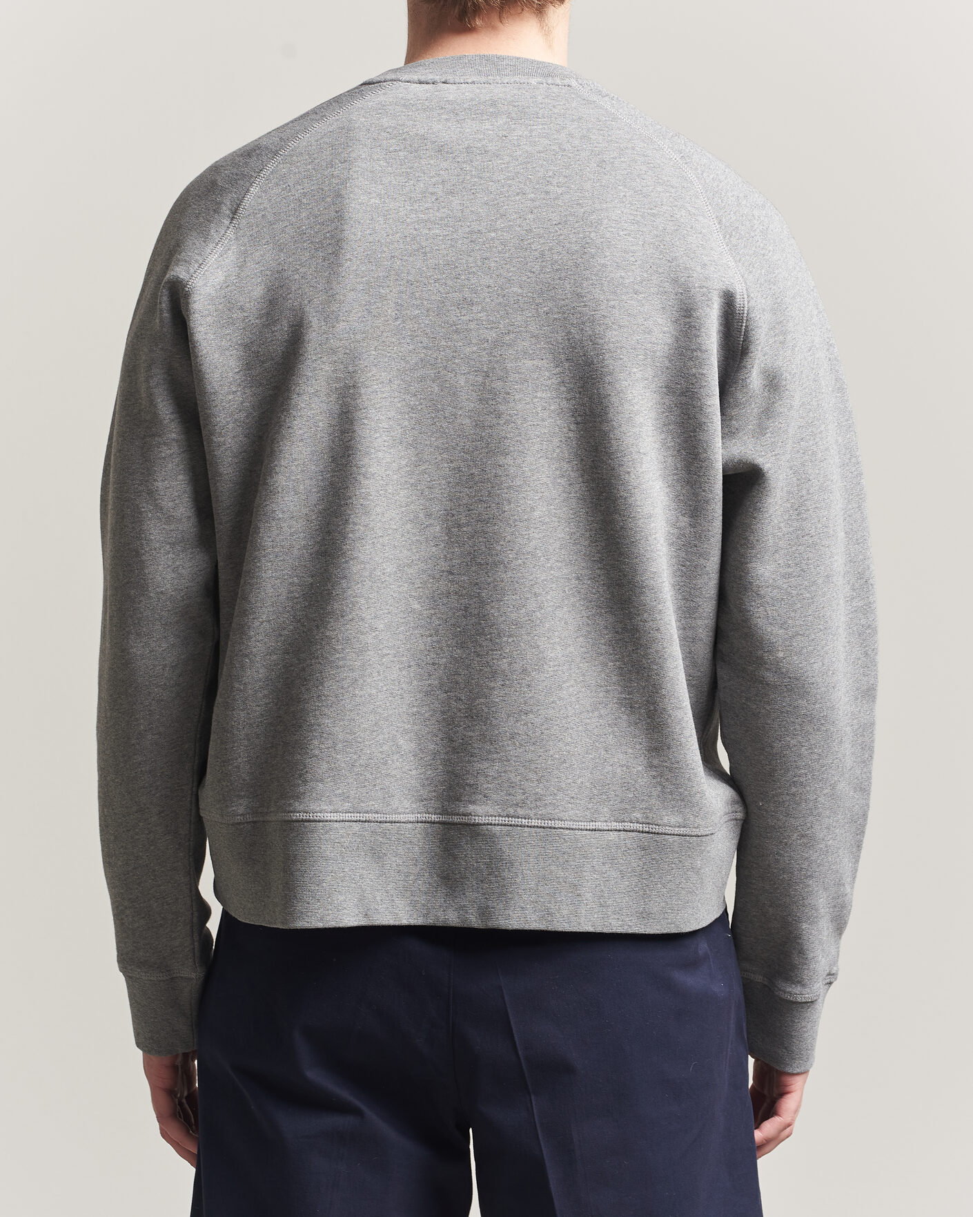 Herr | Tröjor | Palmes | Lake Raglan Sweatshirt Grey Melange