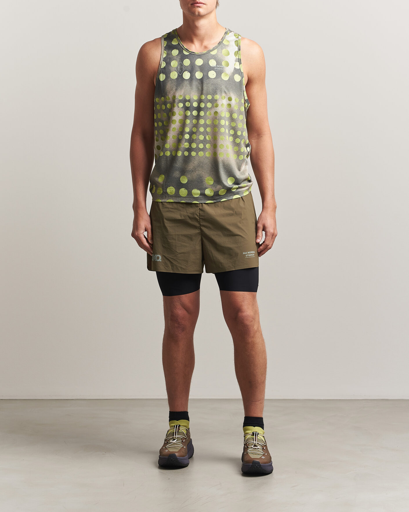 Herr | T-Shirts | Pas Normal Studios | TKO Balance Singlet Moss Green